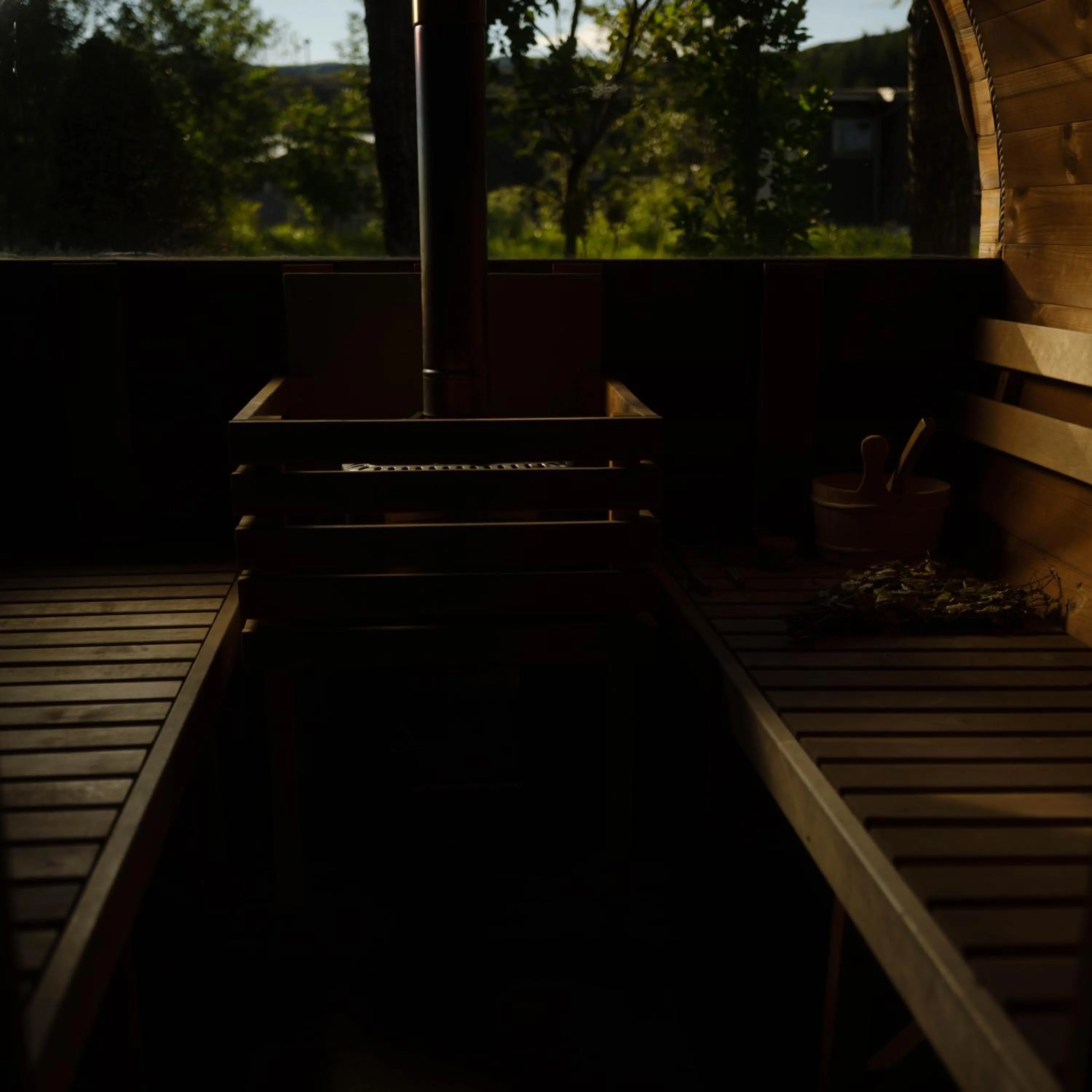 Sauna in Backyard Village