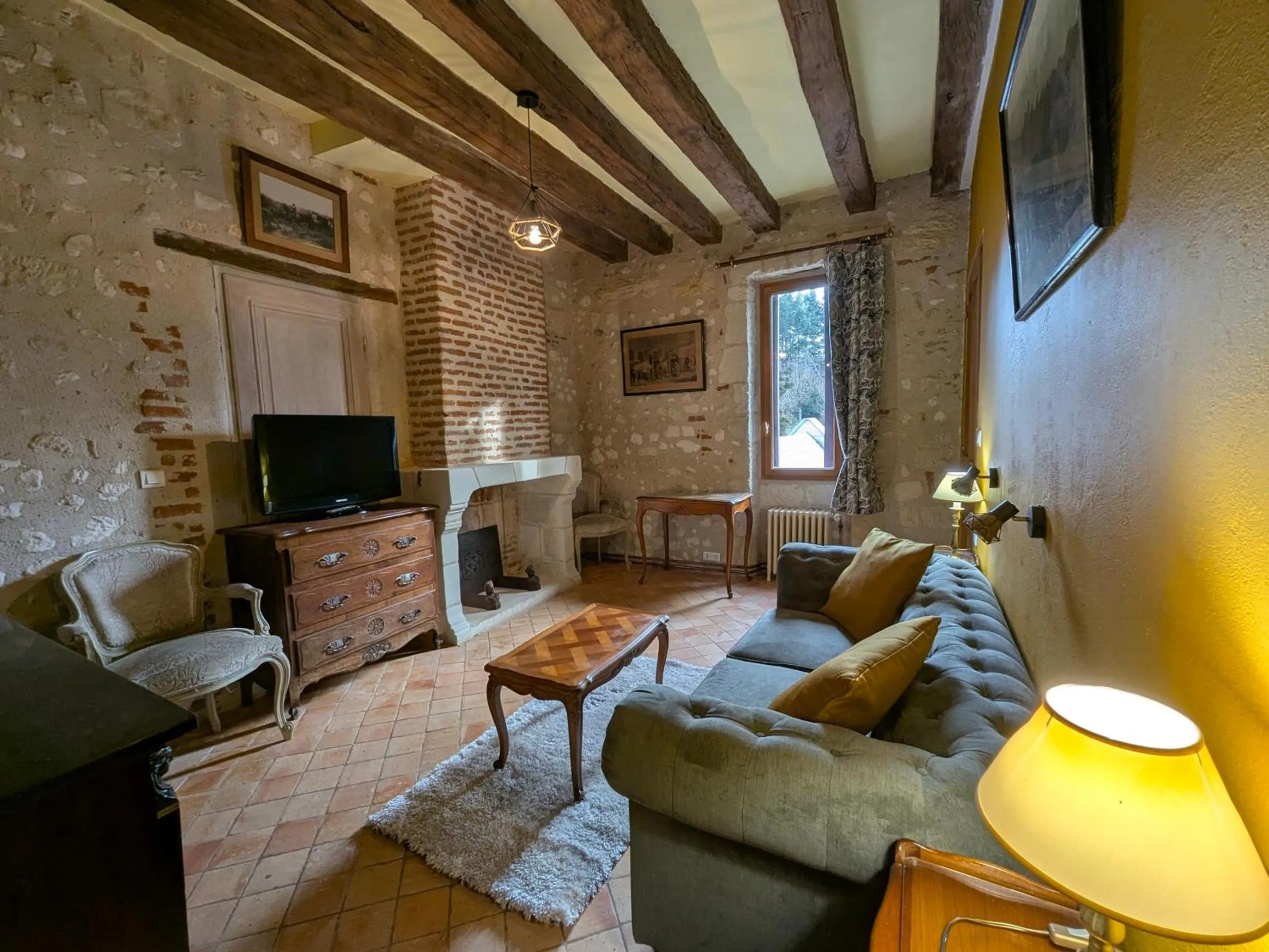 Living room in Manoir de la Maison Blanche