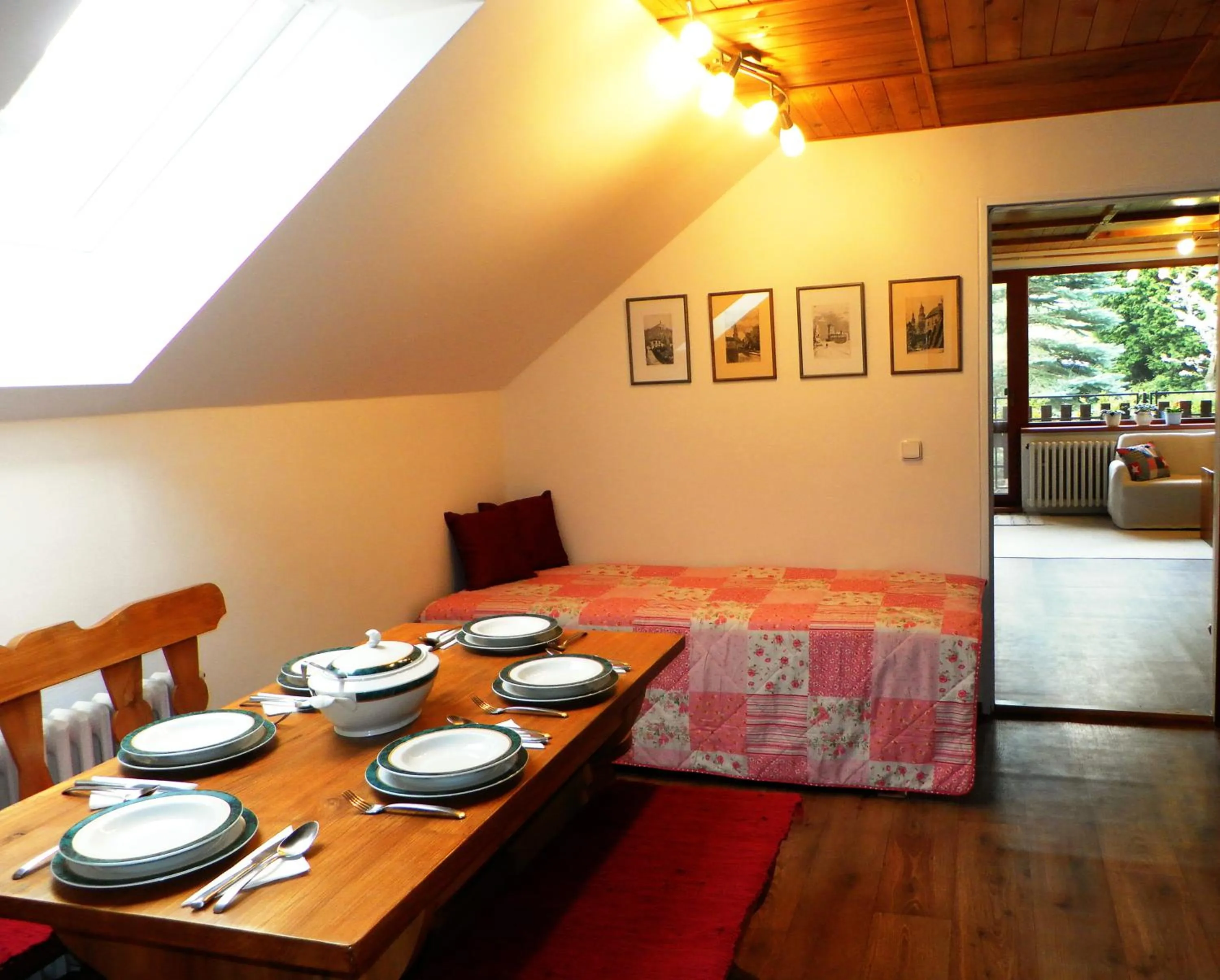 Kitchen or kitchenette in Penzion Bor