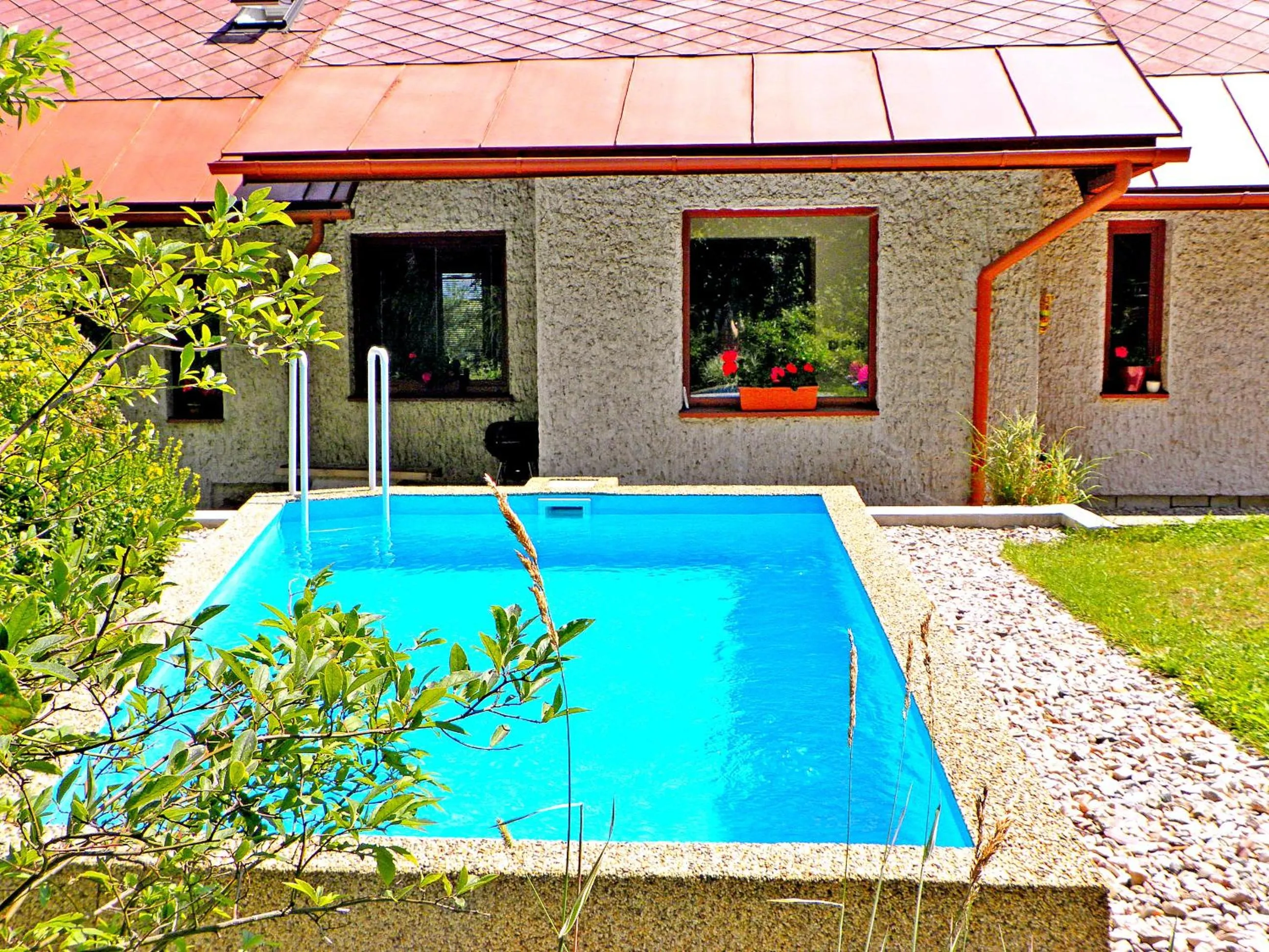 Swimming pool in Penzion Bor