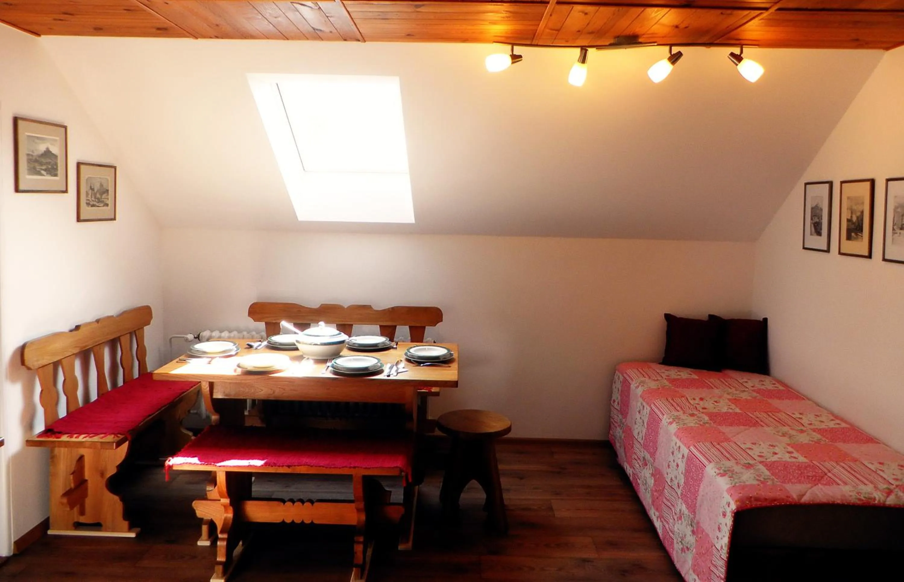 Kitchen or kitchenette, Bed in Penzion Bor