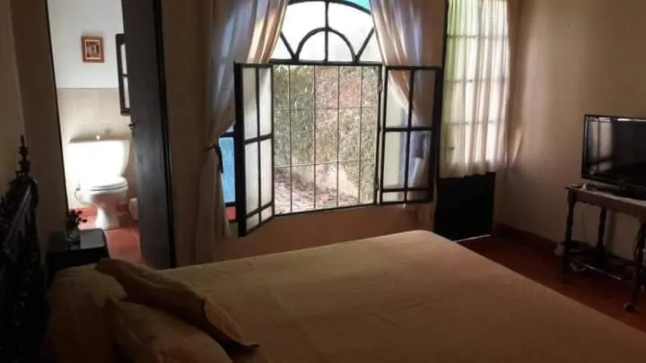 Bed in Posada Don Salvador