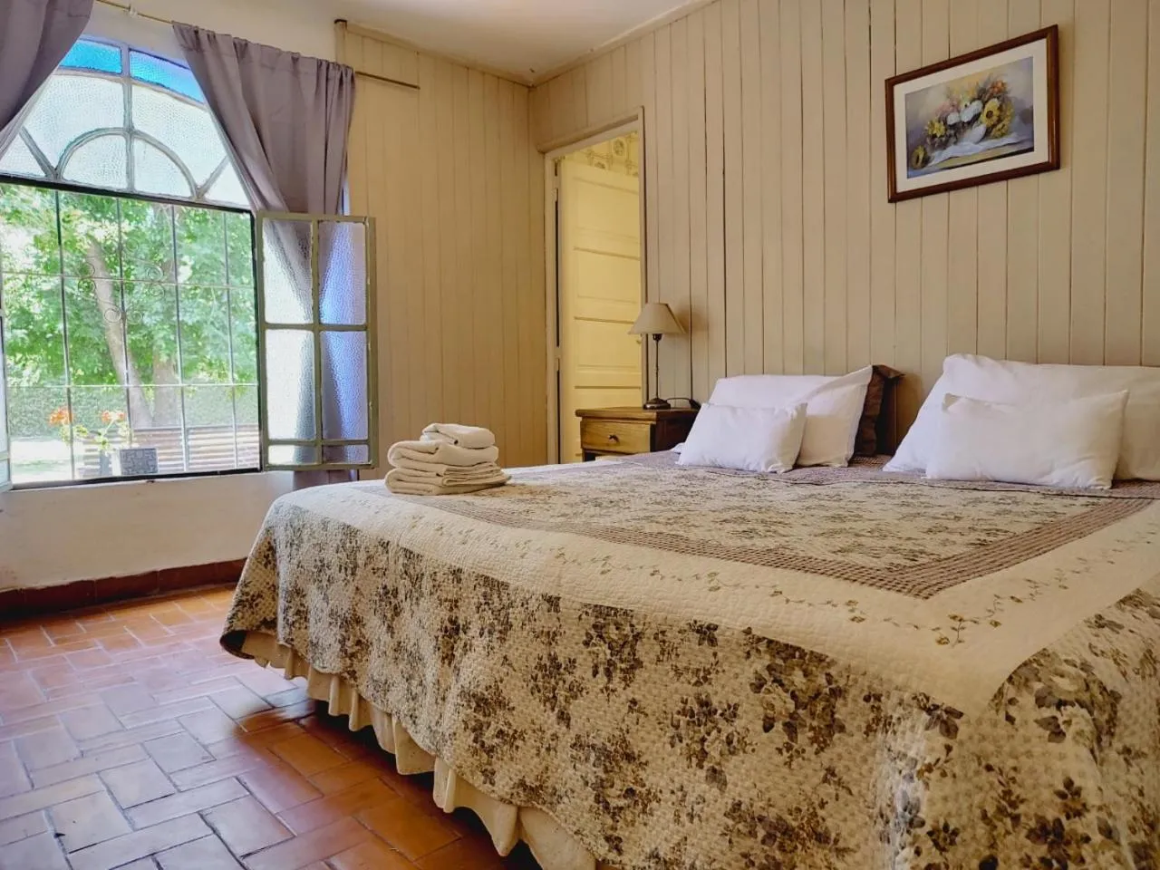 Bed in Posada Don Salvador