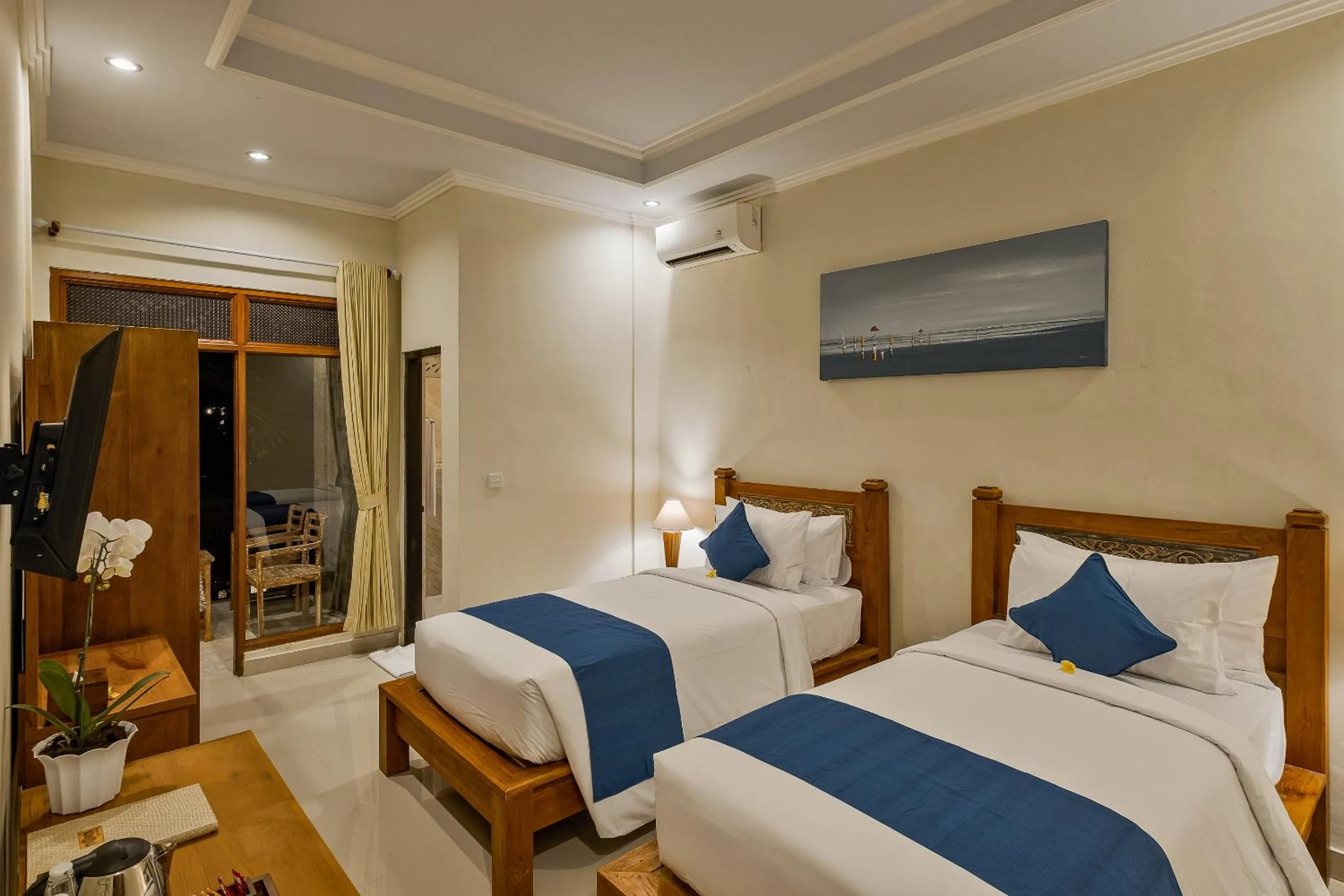 Bed in Tigata Ubud Cottage