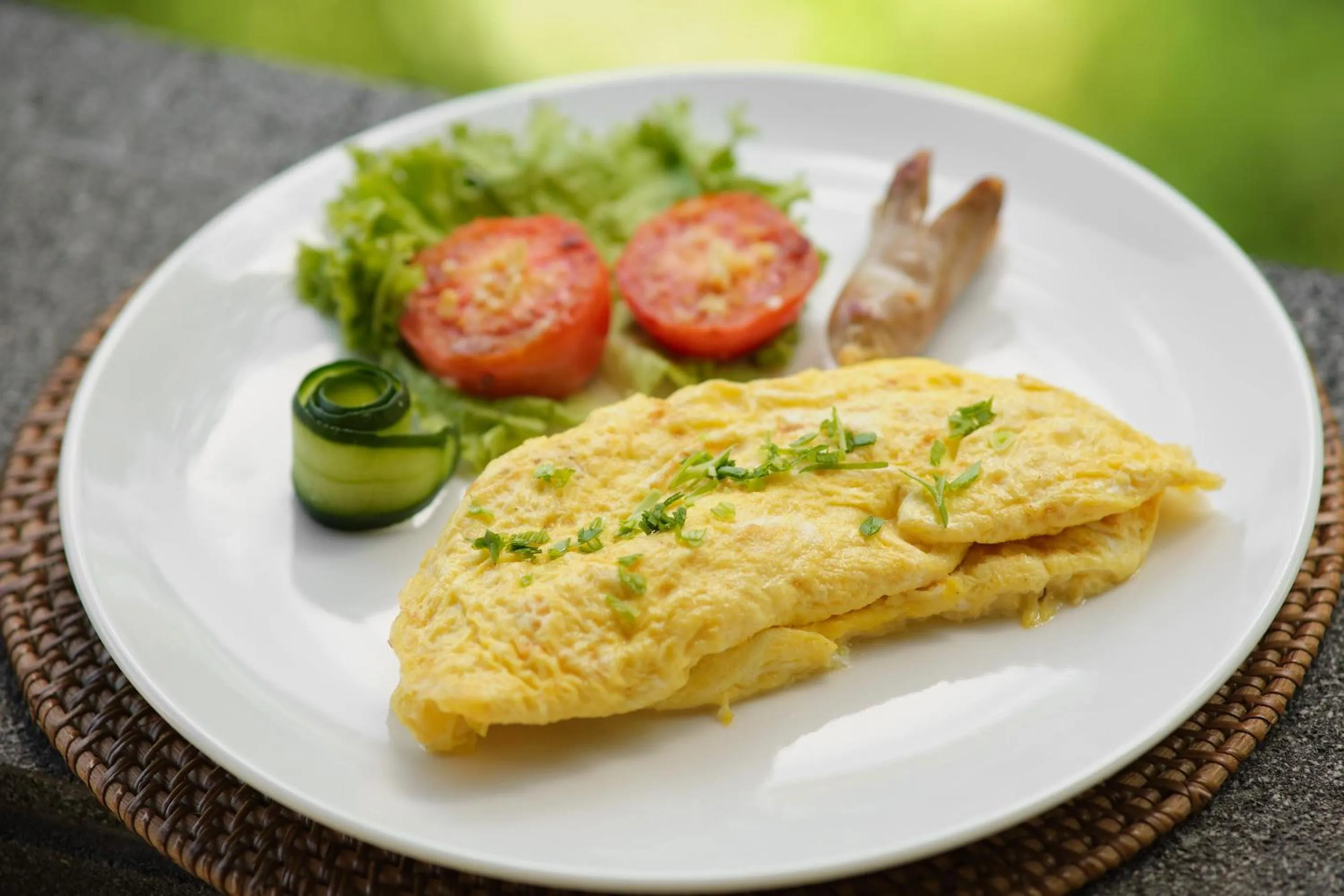 American breakfast in Tigata Ubud Cottage