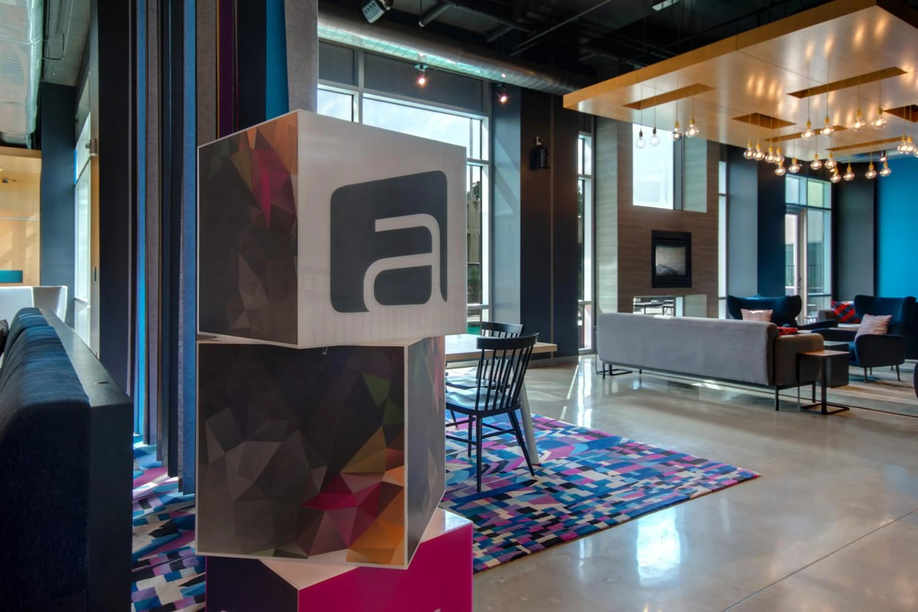 Lobby or reception in Aloft Oklahoma City Downtown – Bricktown