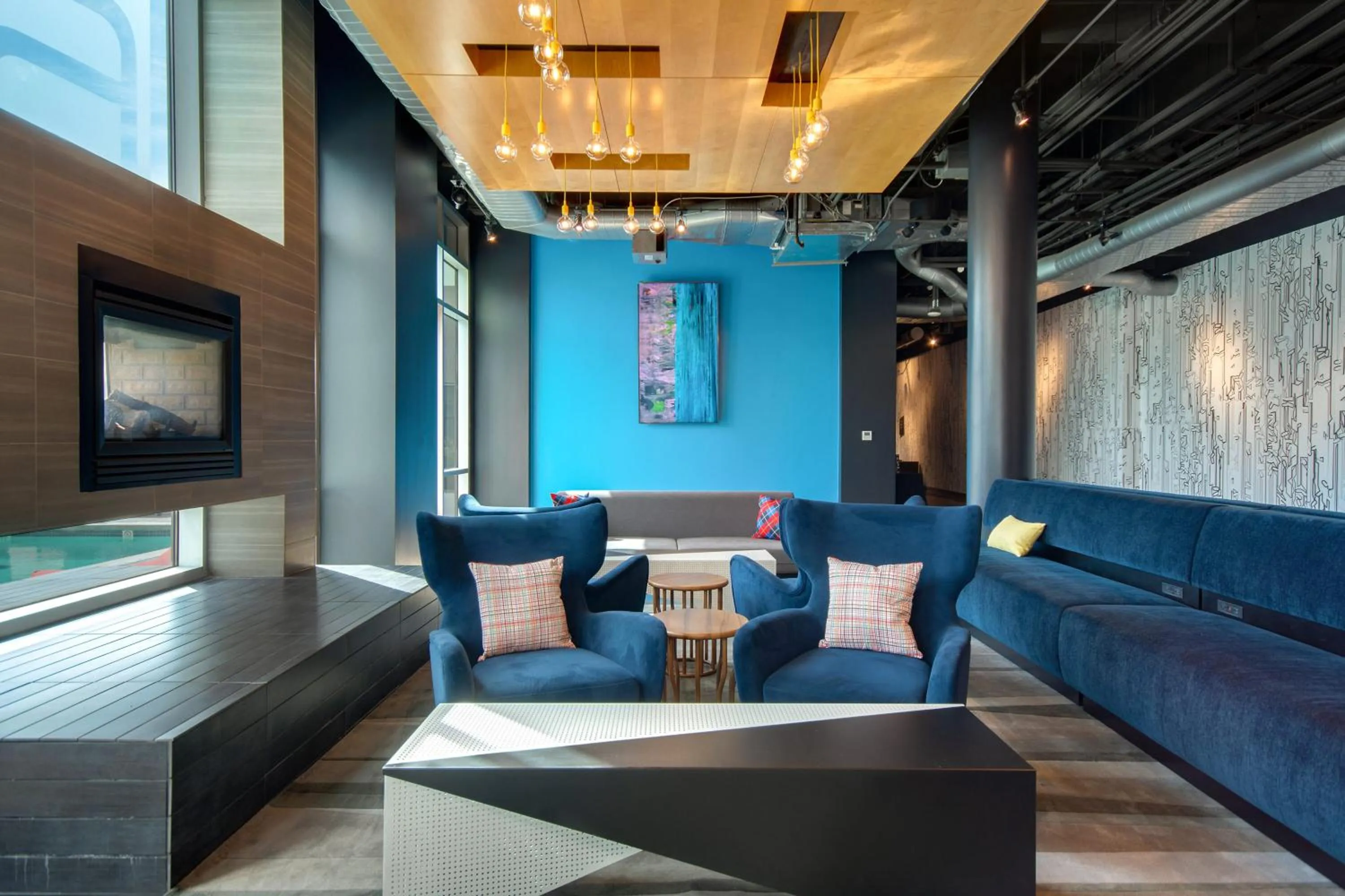Lobby or reception in Aloft Oklahoma City Downtown – Bricktown