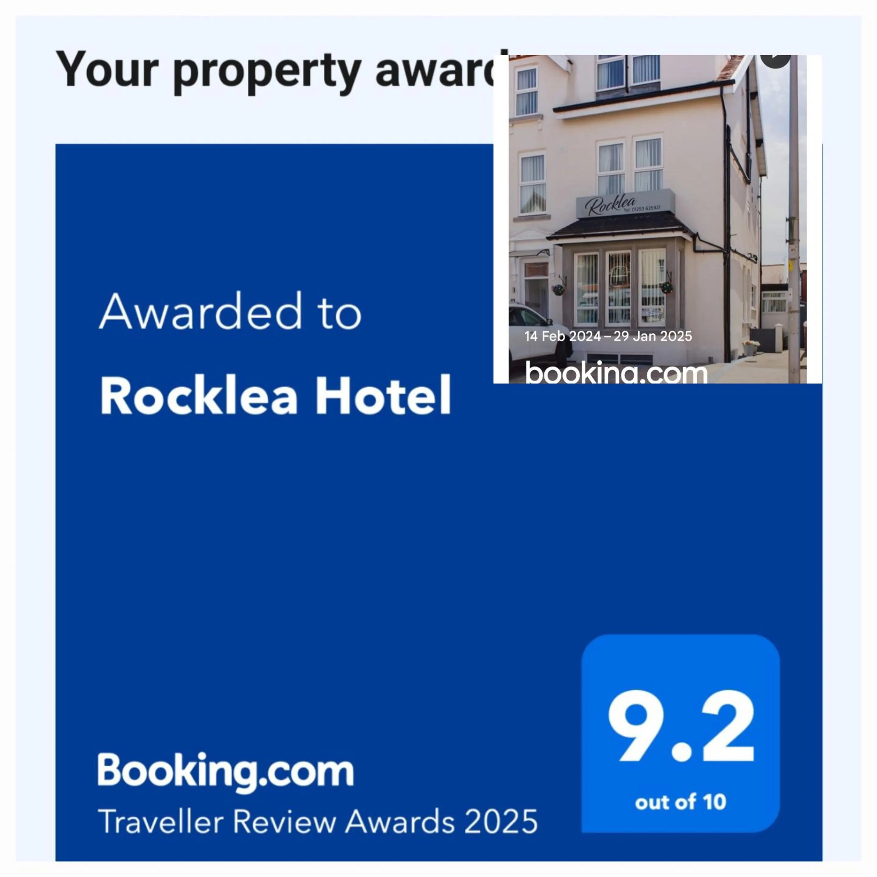 Logo/Certificate/Sign in Rocklea Hotel