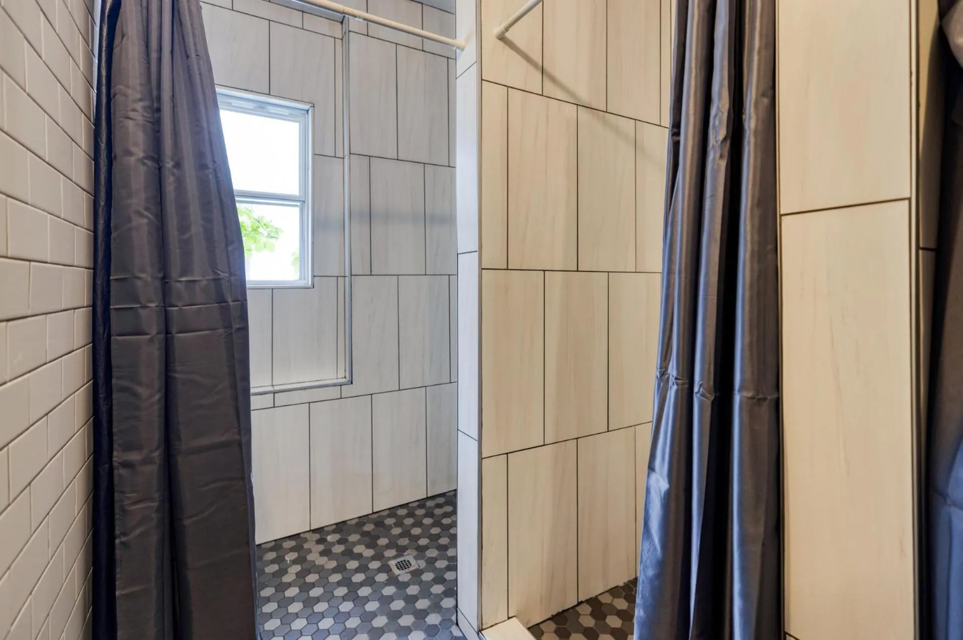 Shower in Firehouse Hostel