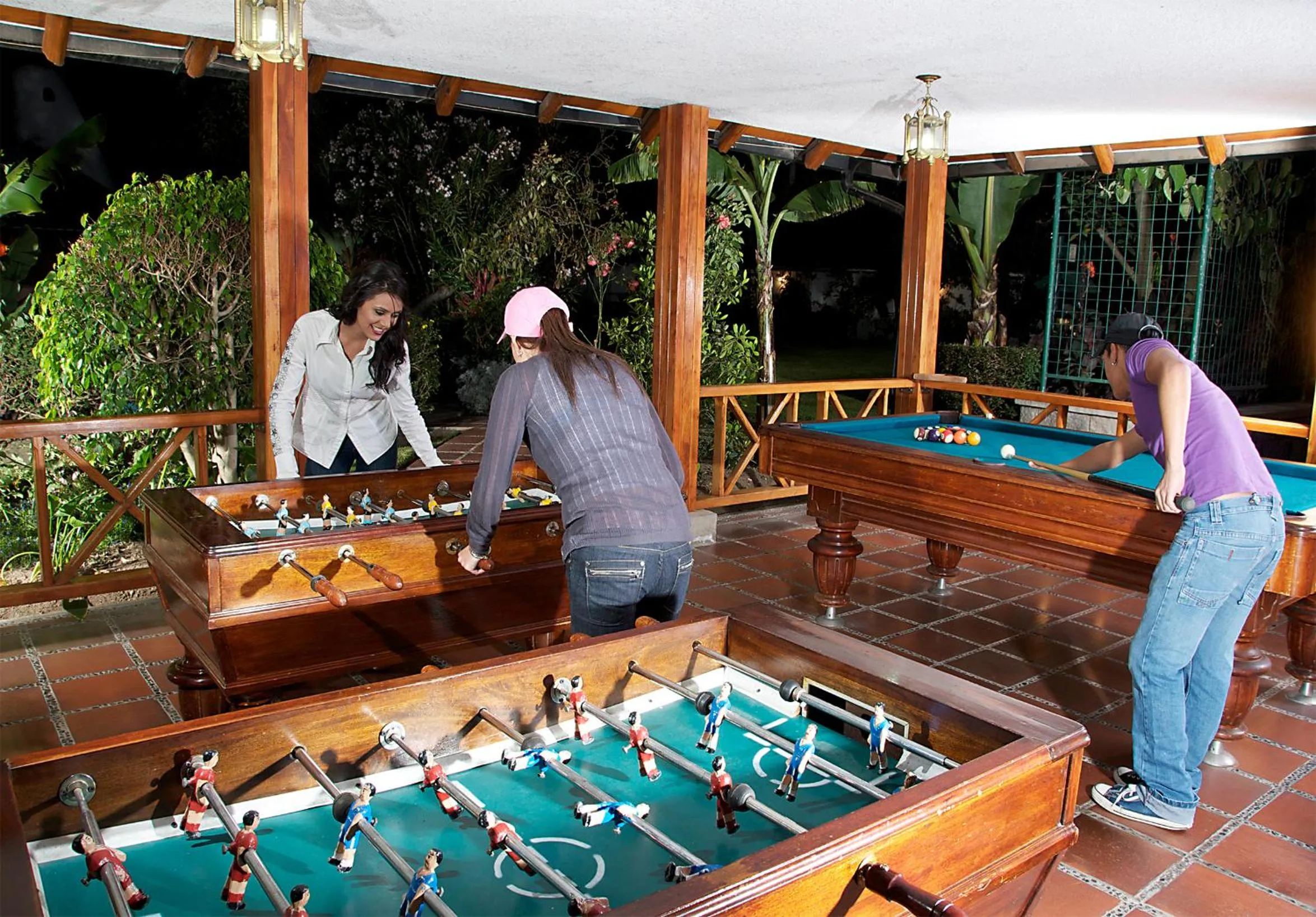 Billiard in Hotel Rincon de Puembo; BW Signature Collection