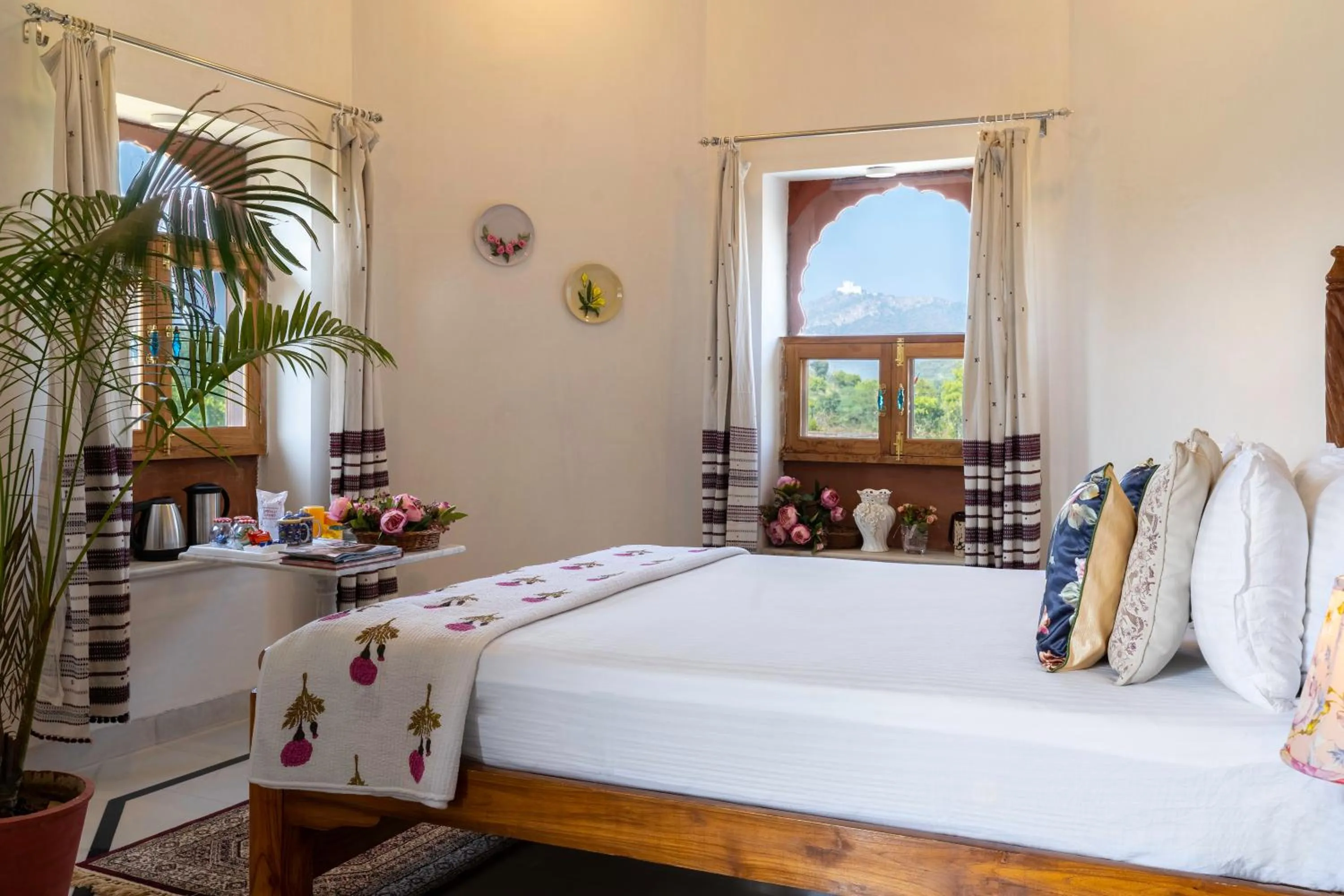 Bed in Castle Oodeypore A Boutique stay Udaipur