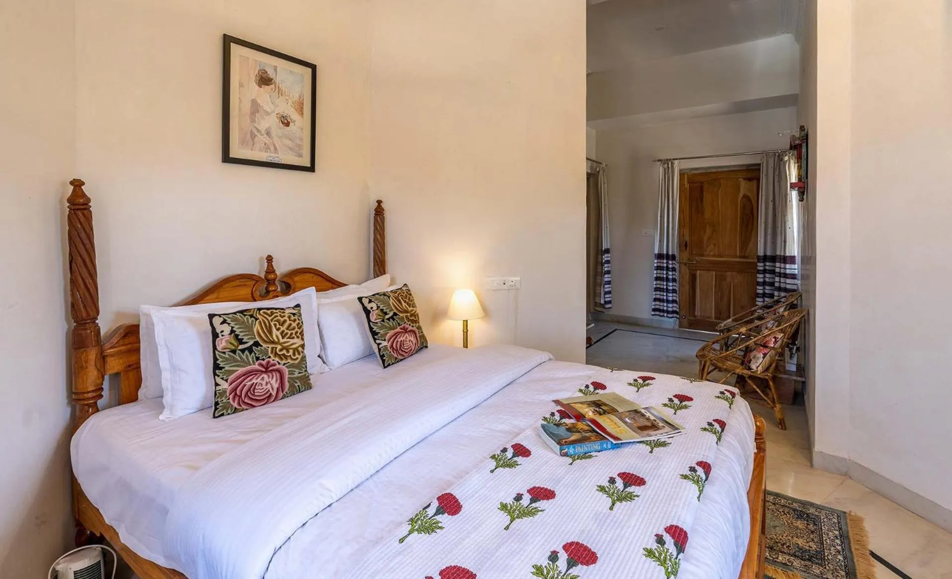Bedroom, Bed in Castle Oodeypore A Boutique stay Udaipur
