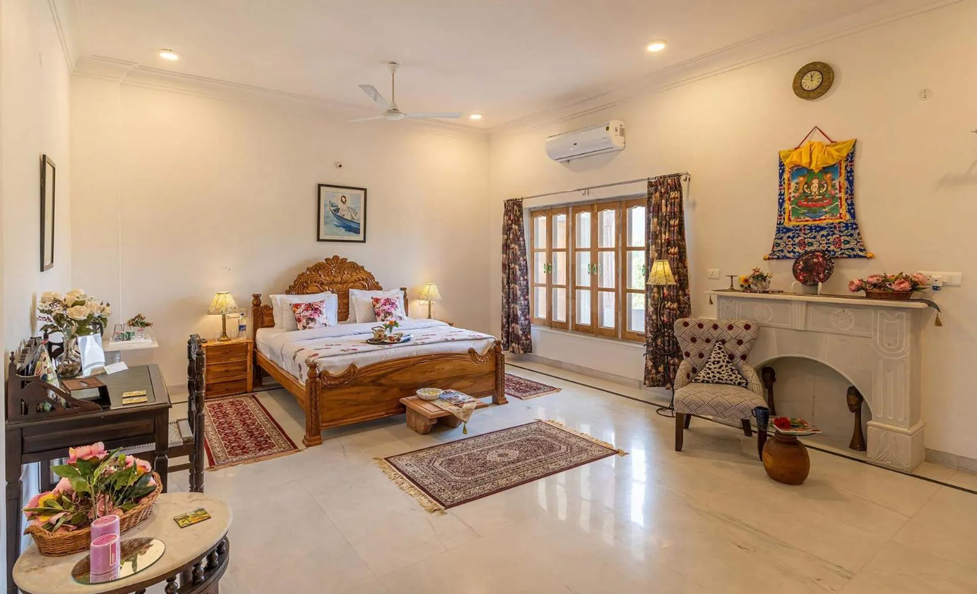 Bed in Castle Oodeypore A Boutique stay Udaipur