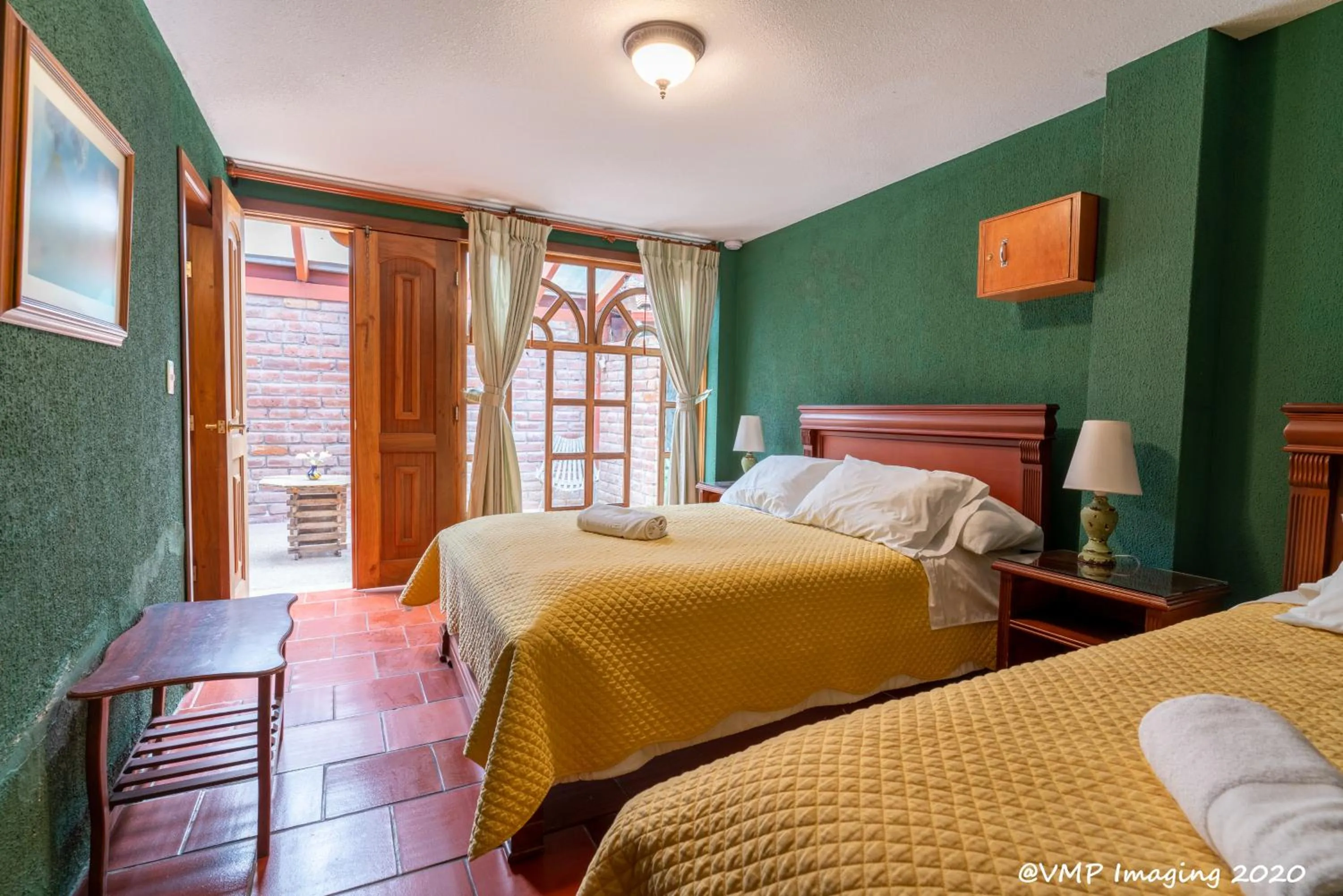 Patio, Bed in La Posada Del Arte