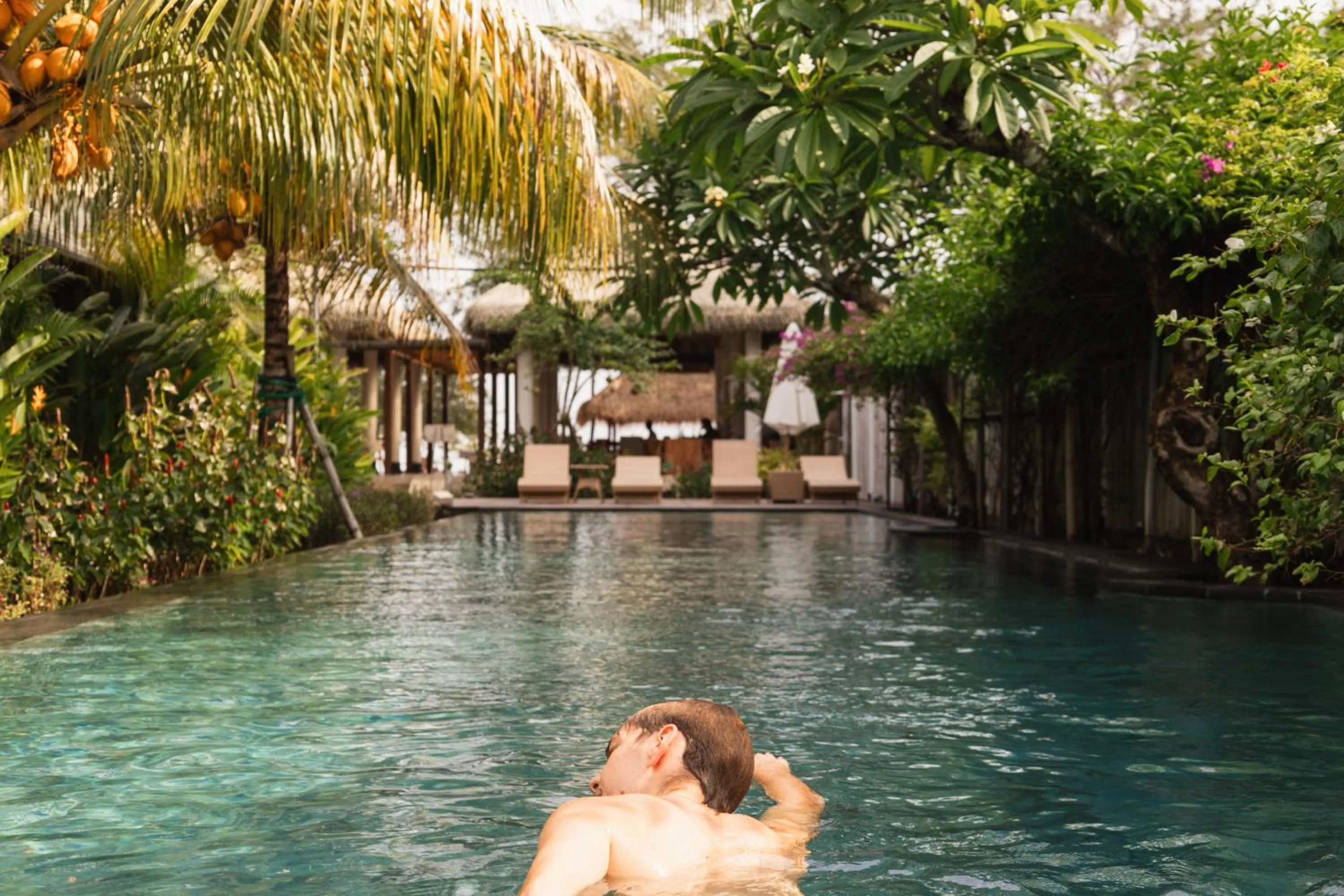 Swimming pool in Villa Penyu Gili Trawangan
