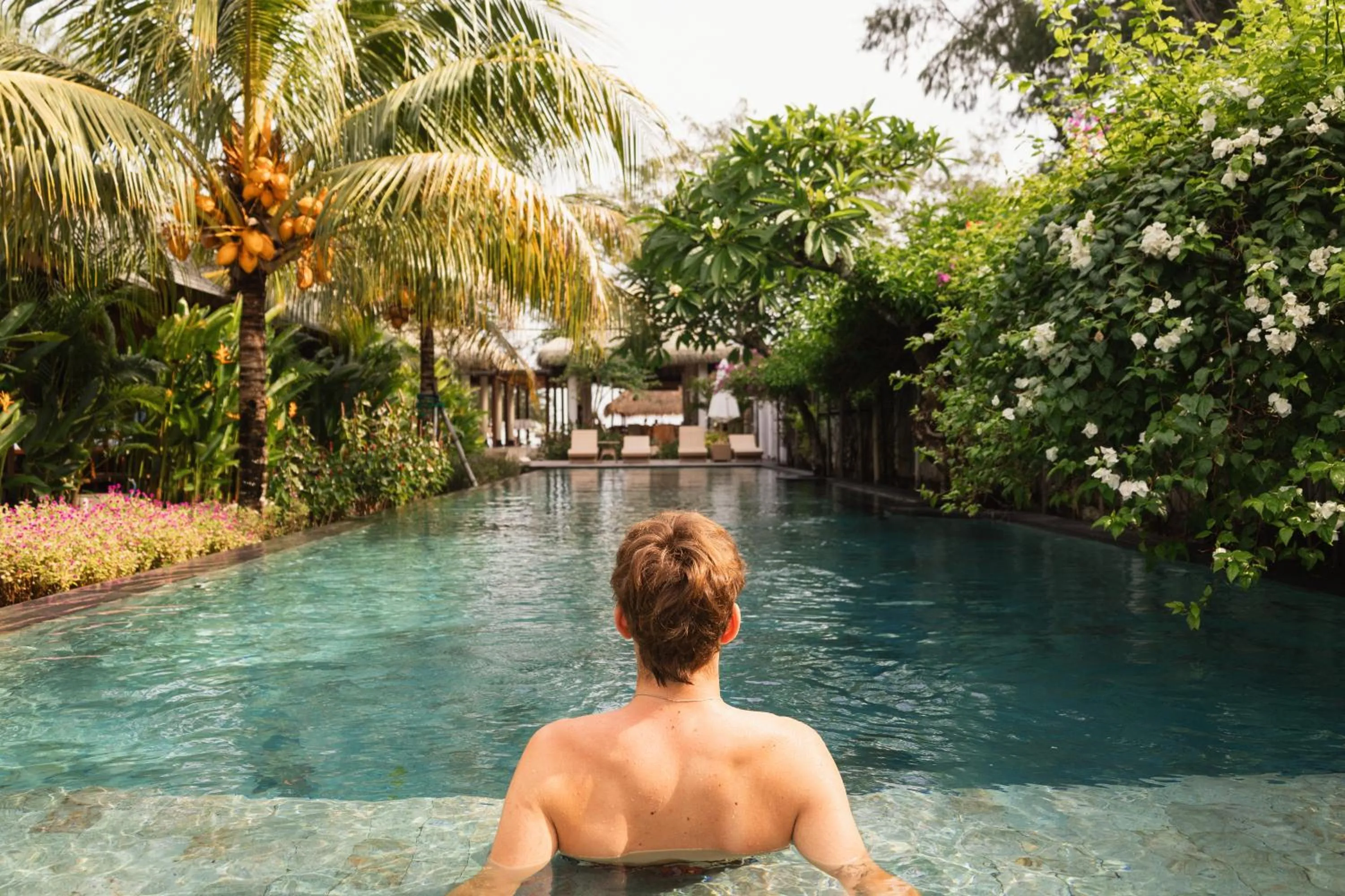Swimming pool in Villa Penyu Gili Trawangan