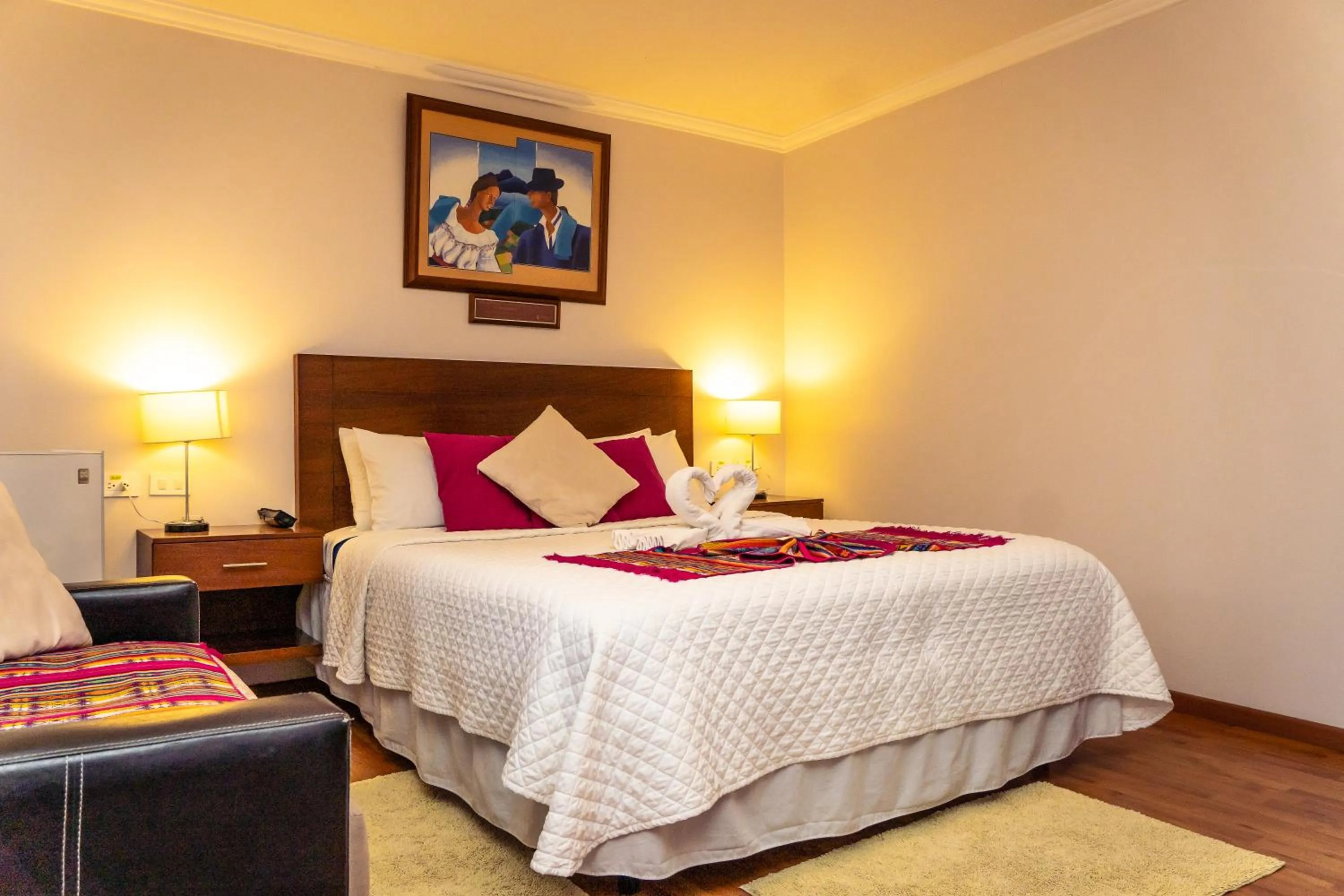 Bed in Hotel El Indio Inn