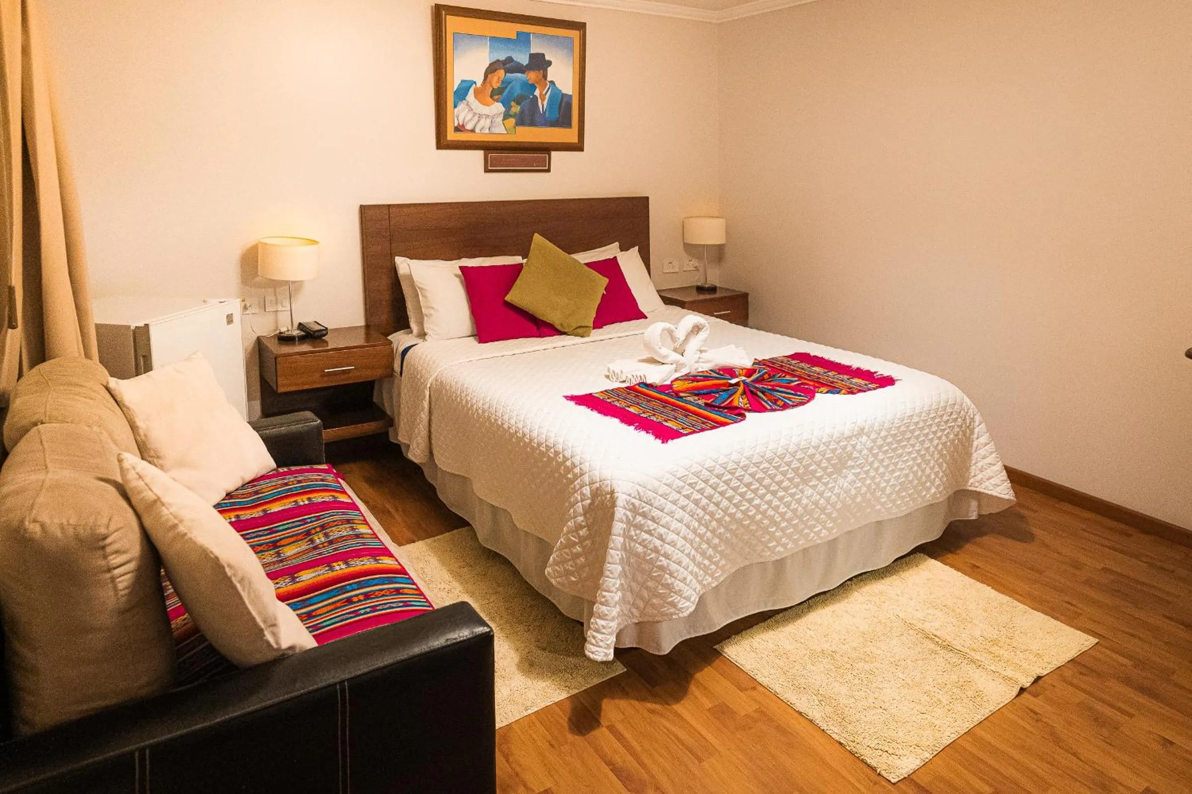 Bed in Hotel El Indio Inn