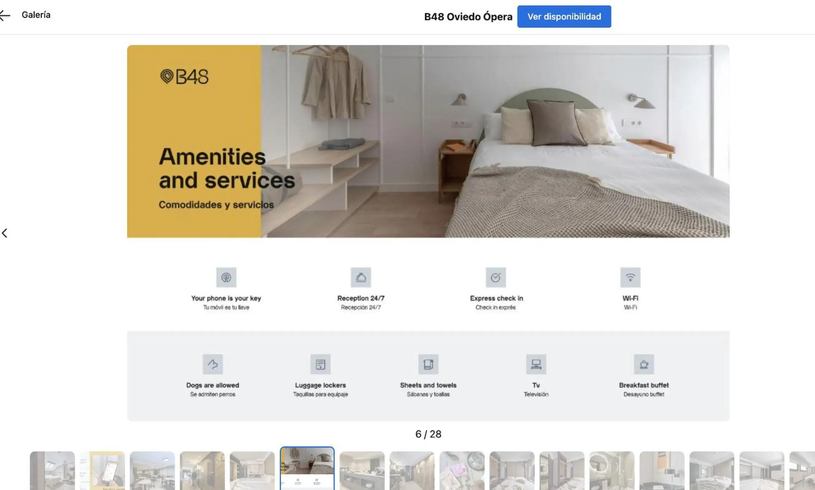 Bed in B48 Bilbao Abando Bed in B48 Bilbao Abando