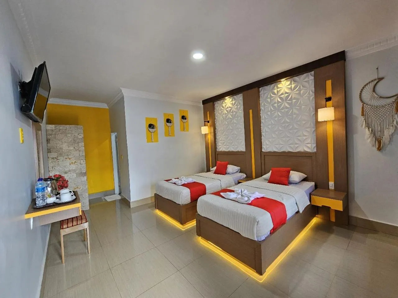 Bed in Thyesza Hotel Resort