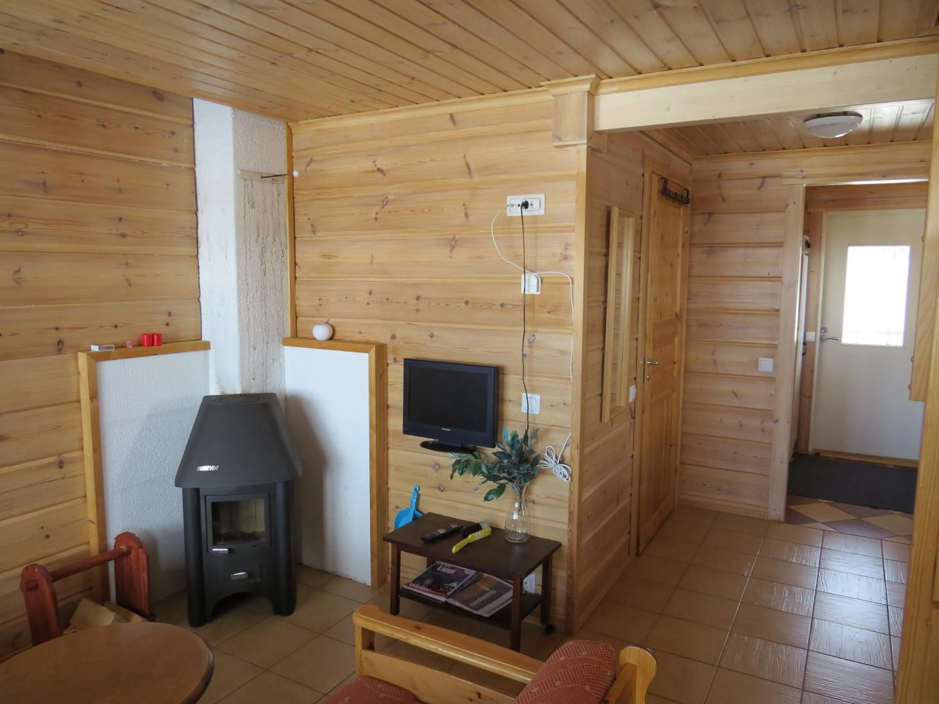 Seating area in Arctic Polar Holiday Village