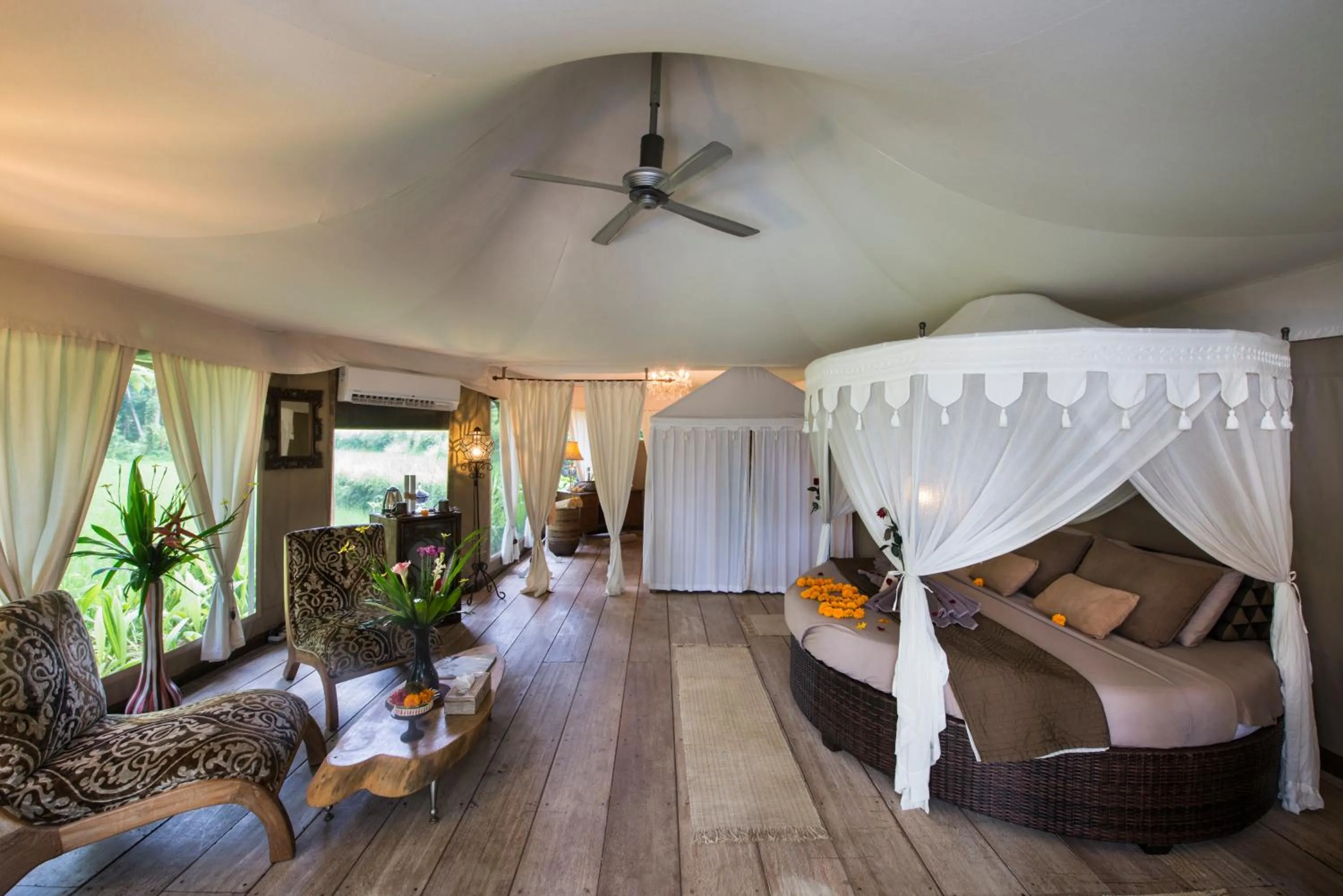 Bed in Sandat Glamping Tents
