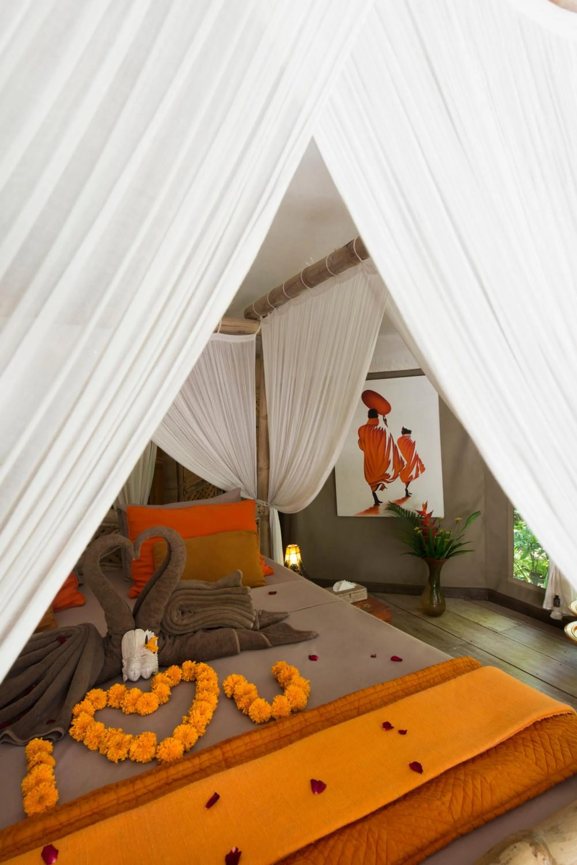 Bed in Sandat Glamping Tents