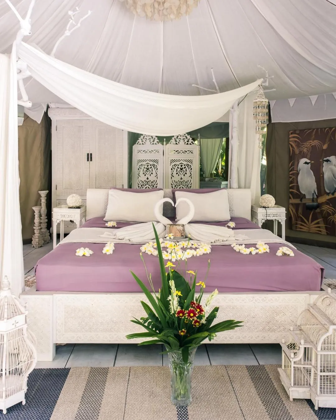 Bed in Sandat Glamping Tents