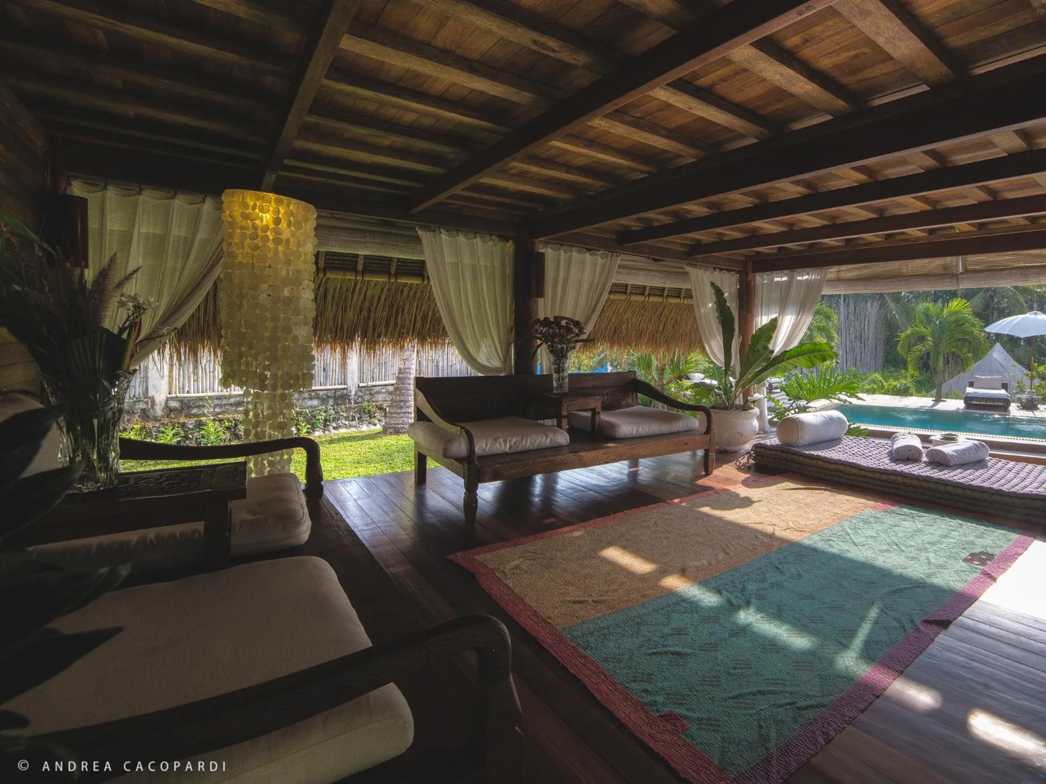Living room in Sandat Glamping Tents