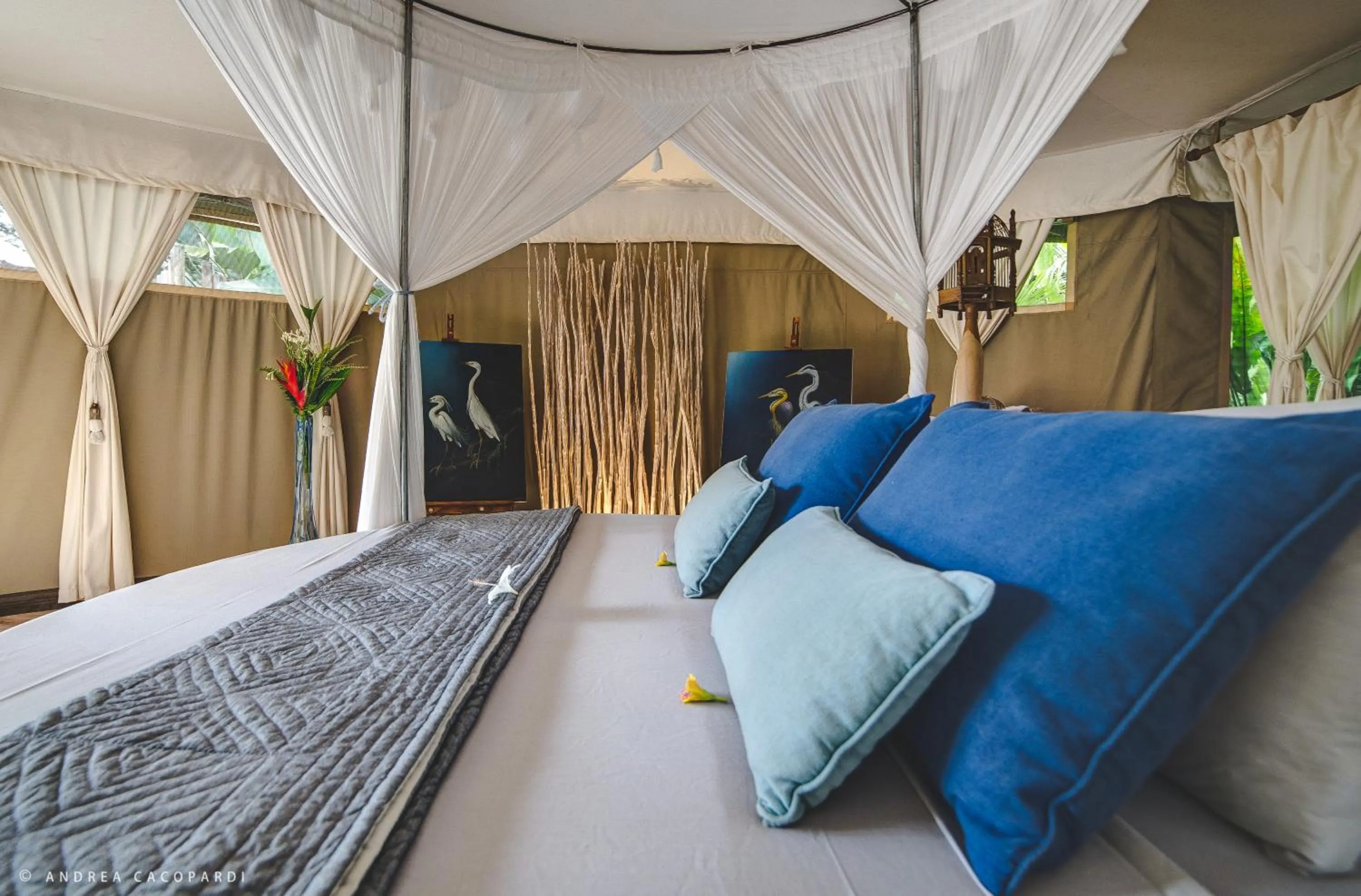 Bed in Sandat Glamping Tents