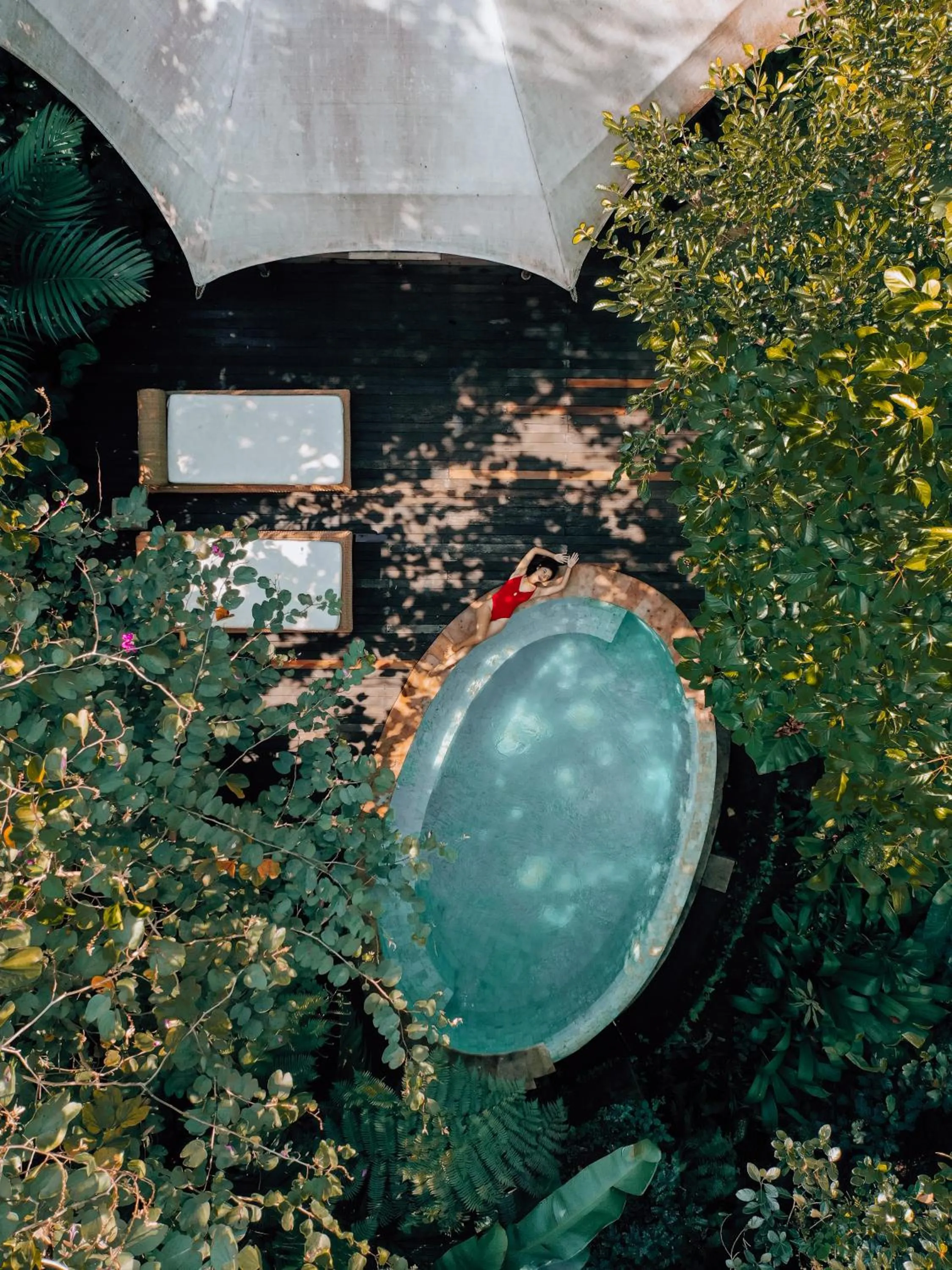 Bird's eye view in Sandat Glamping Tents