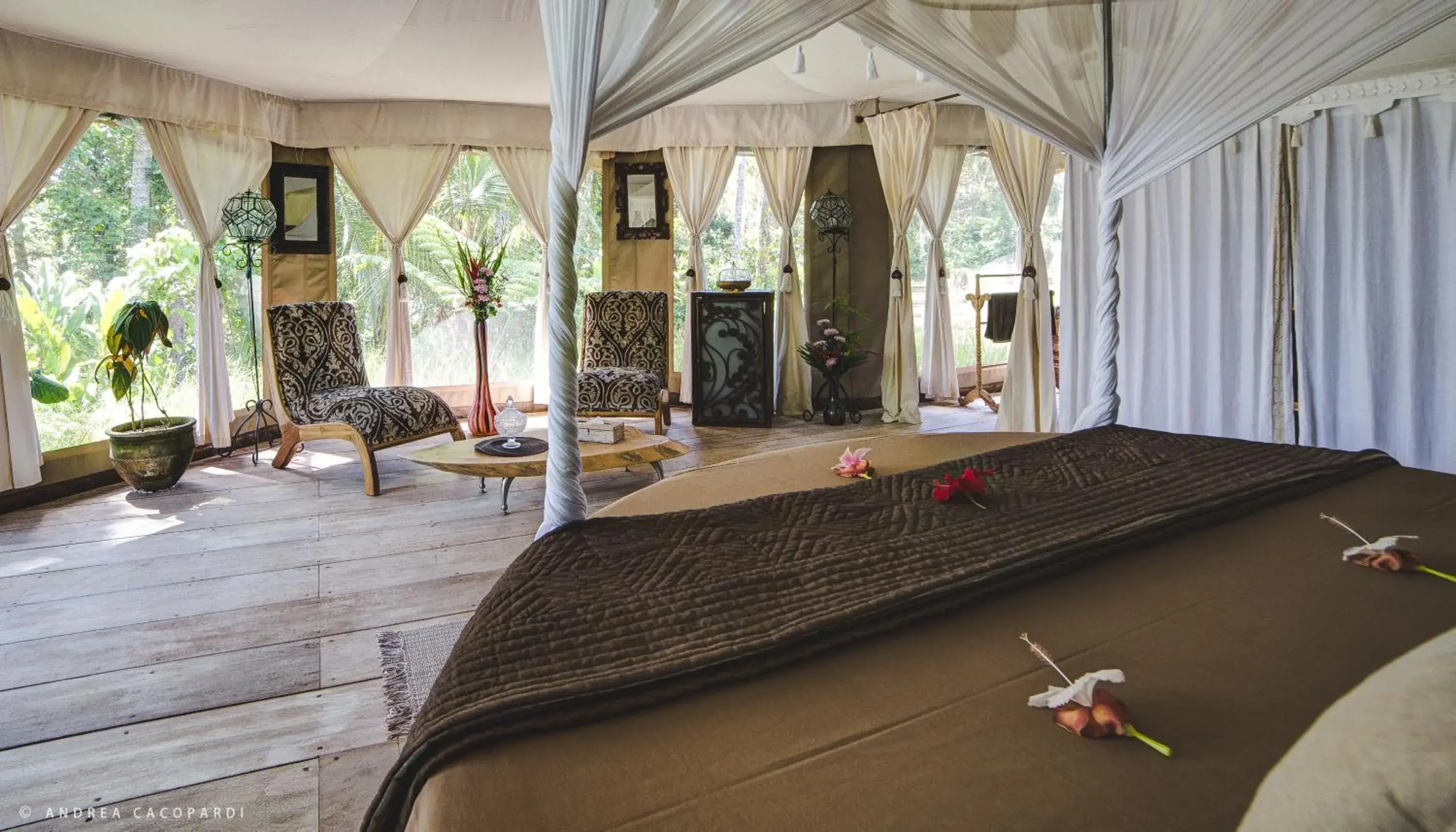 Bed in Sandat Glamping Tents Bed in Sandat Glamping Tents