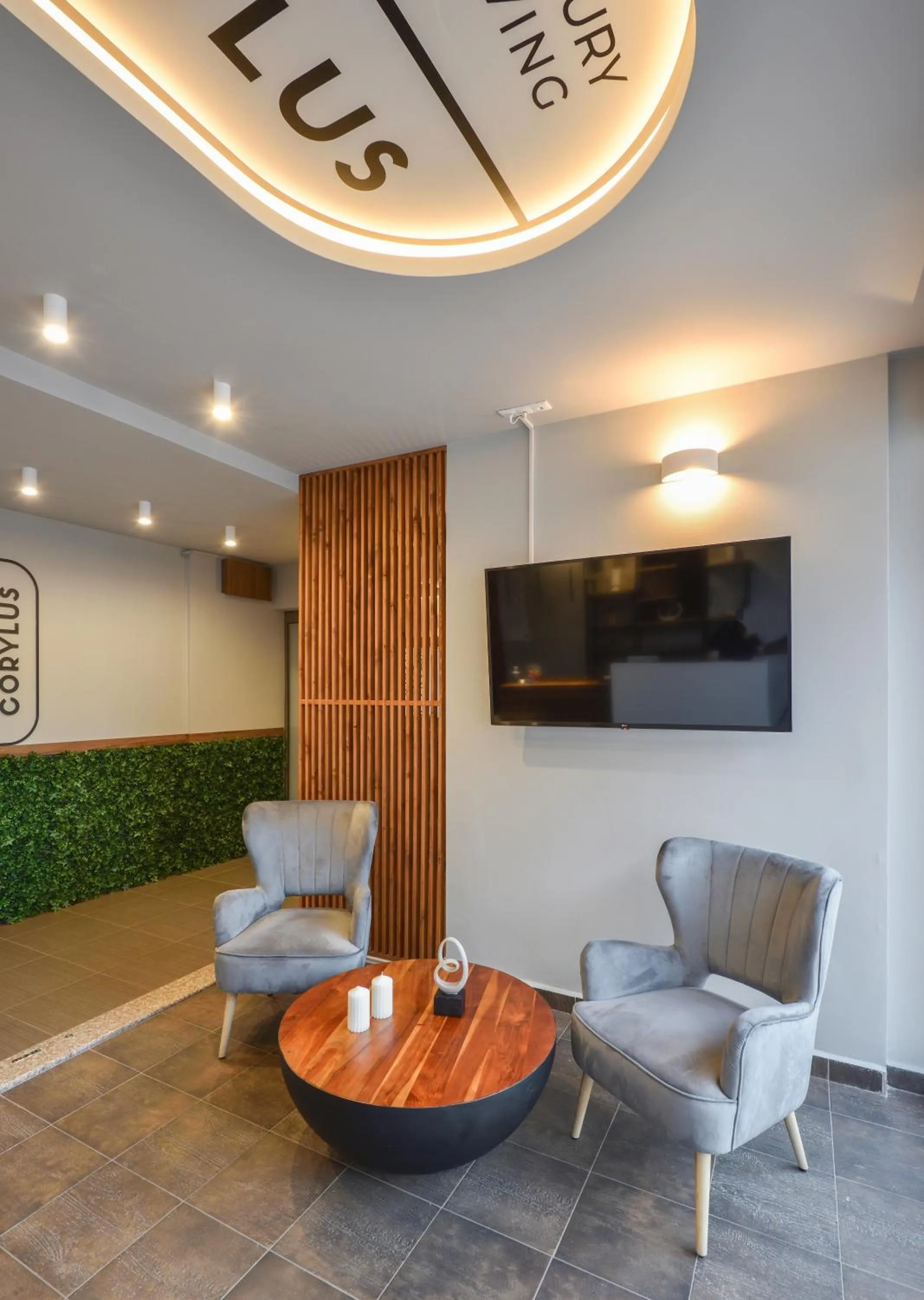 Lobby or reception in CORYLUS Luxury Rooms & Suites