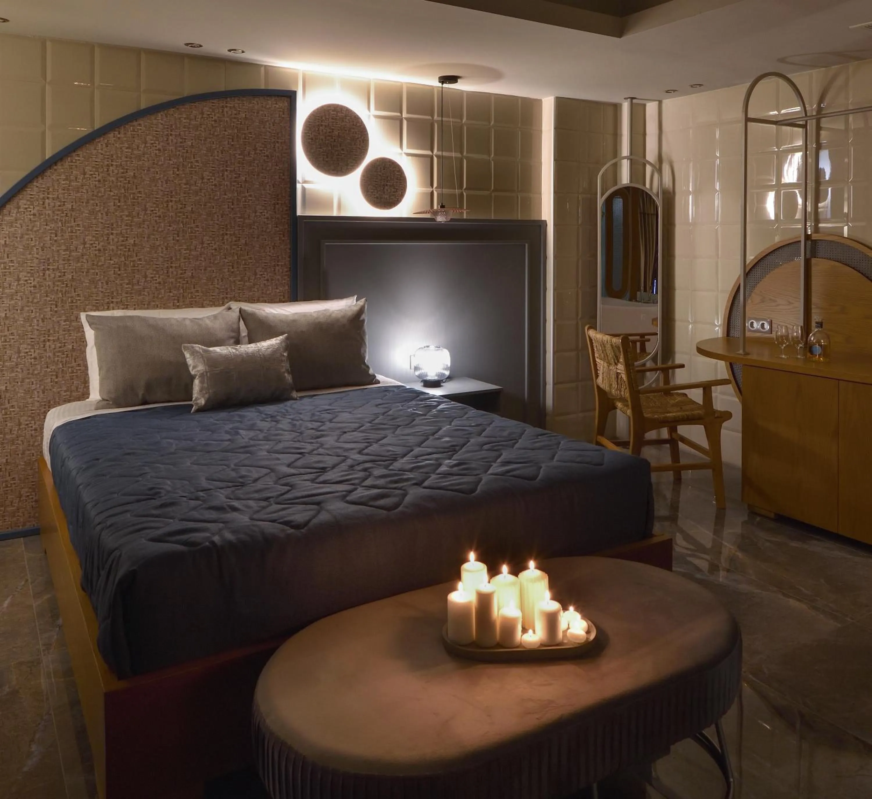 Bed in CORYLUS Luxury Rooms & Suites