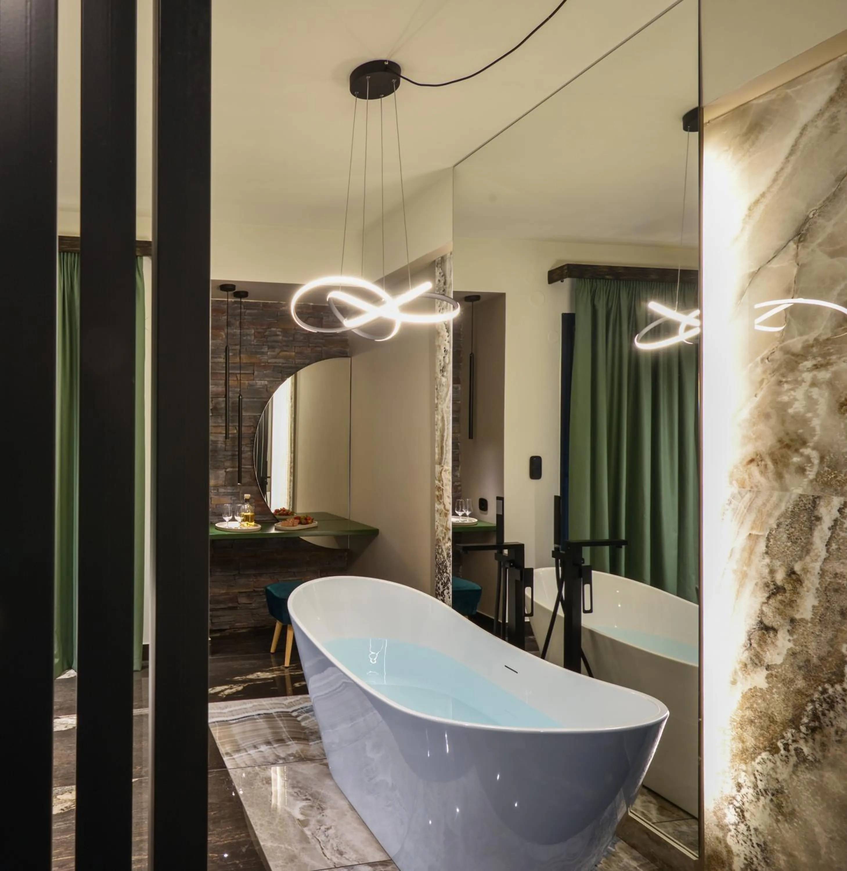 Bath in CORYLUS Luxury Rooms & Suites