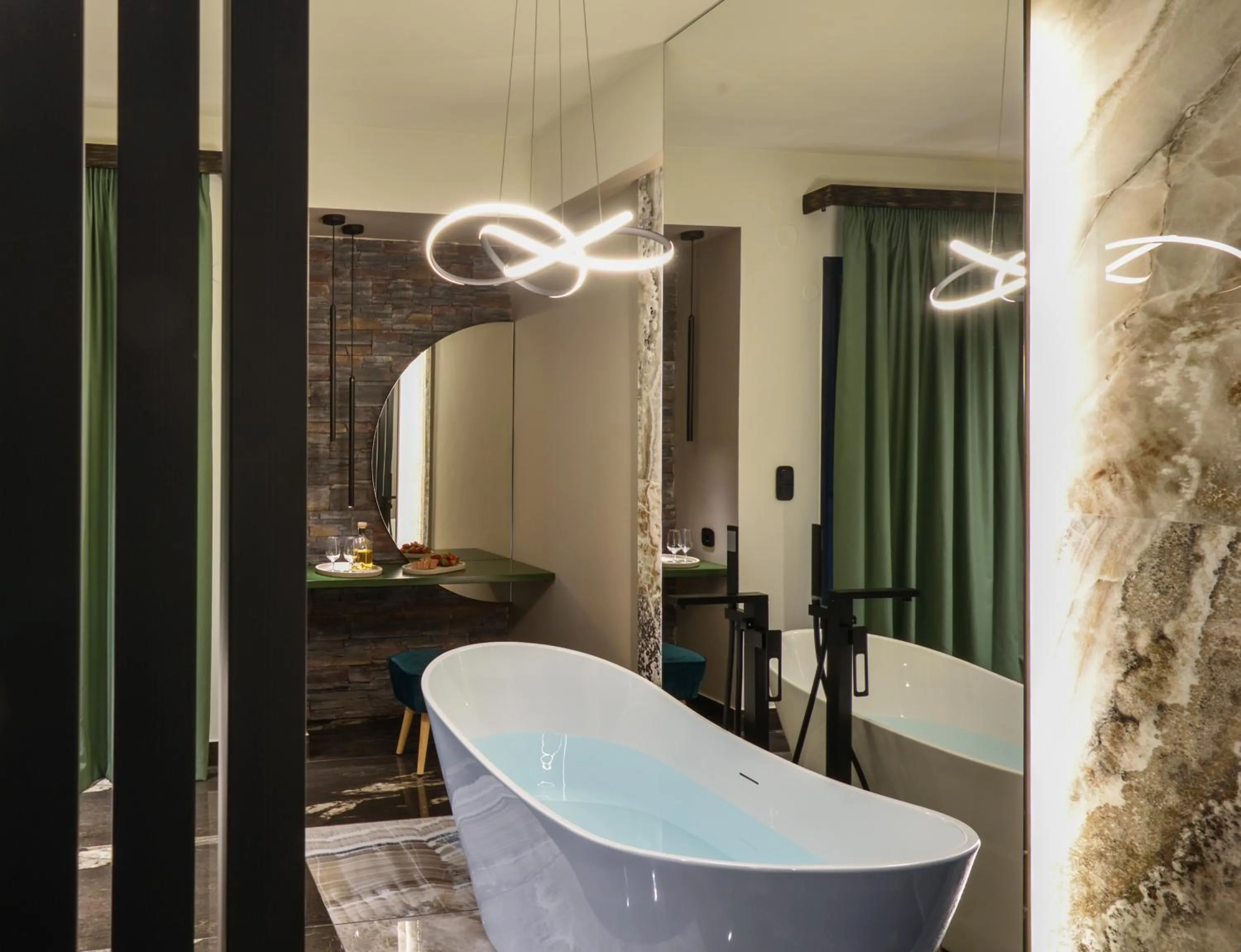 Bath in CORYLUS Luxury Rooms & Suites