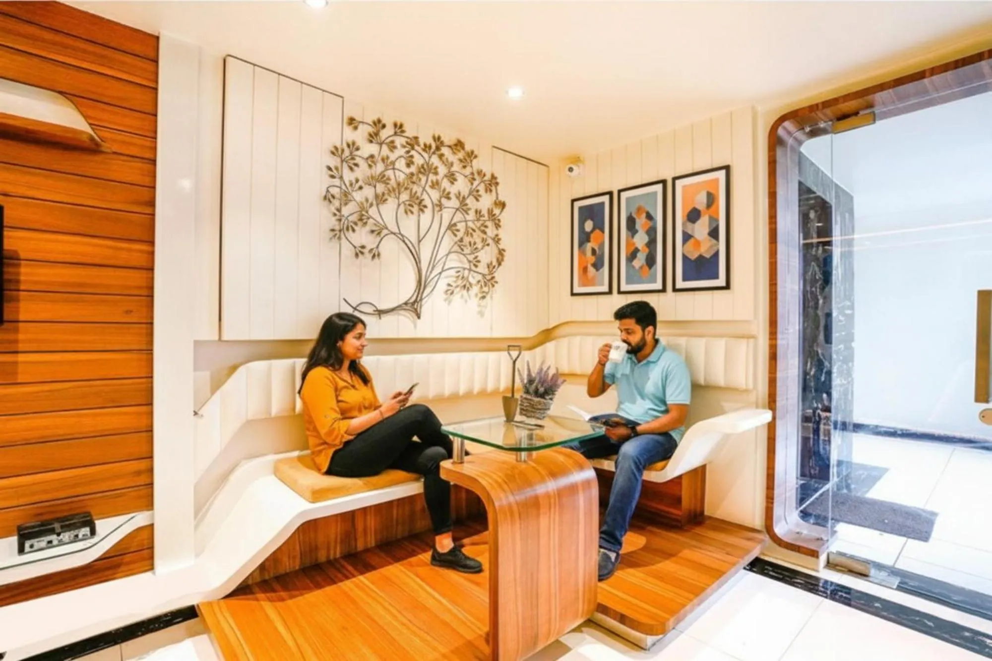 Seating area in FabHotel The Nashik Inn - Nr Vijay Mamta Theatre, Nashik Road