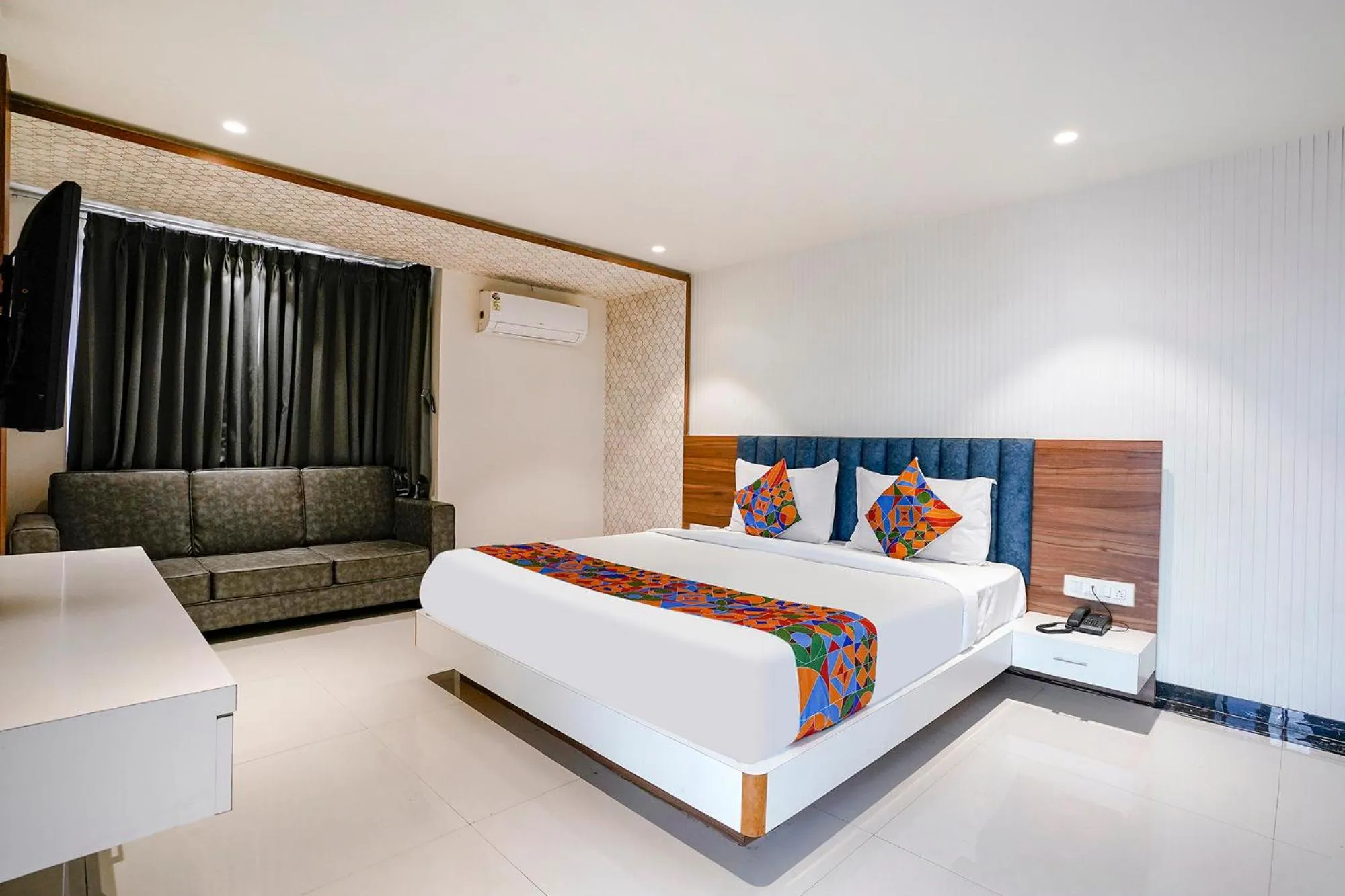 Bed in FabHotel The Nashik Inn - Nr Vijay Mamta Theatre, Nashik Road