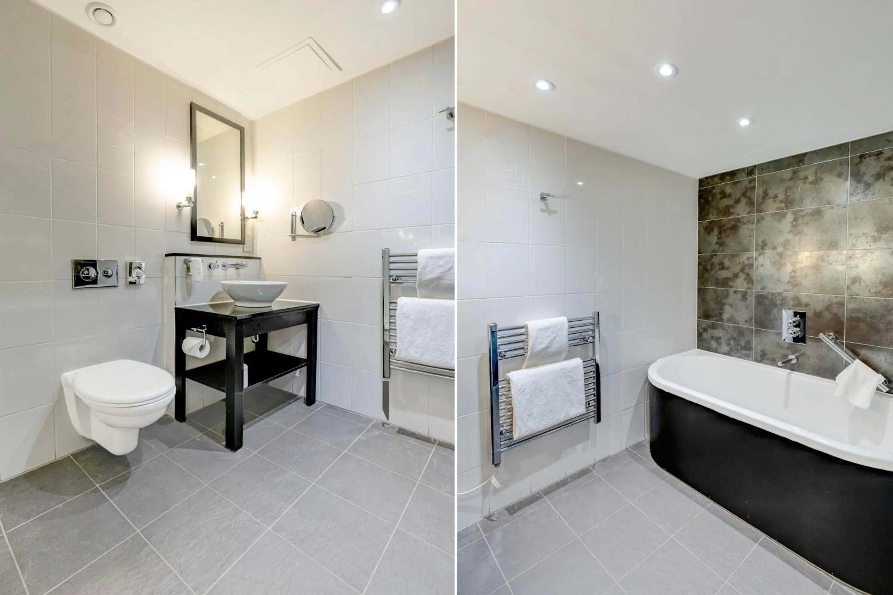 Bathroom, Bed in The Landmark Hotel and SPA Leisure Club Dundee By Sunday