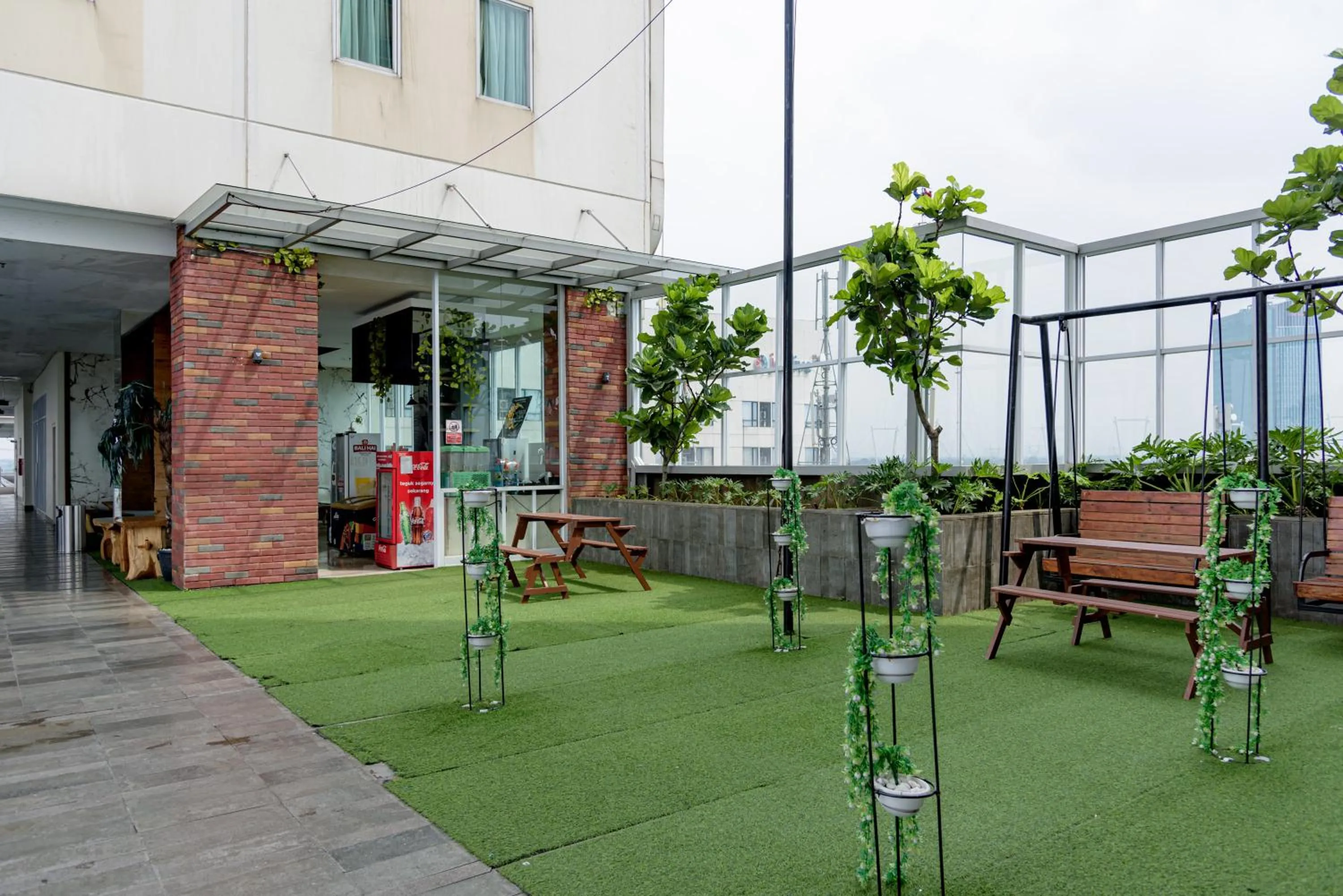 Patio in RedLiving Apartemen B Residence BSD - BE Urban Hotel