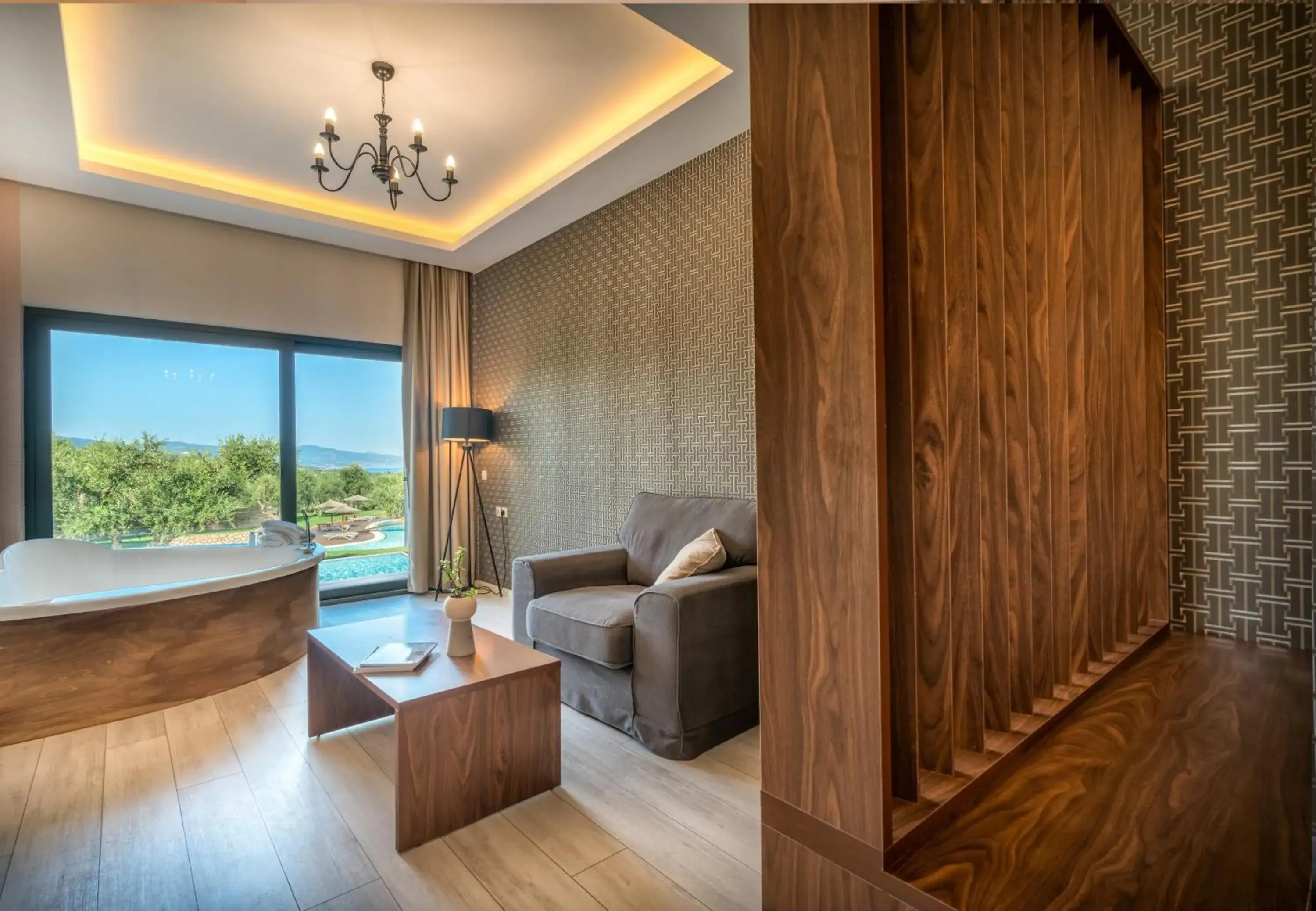 Living room in Elegance Luxury Executive Suites - Adults Only Living room in Elegance Luxury Executive Suites - Adults Only