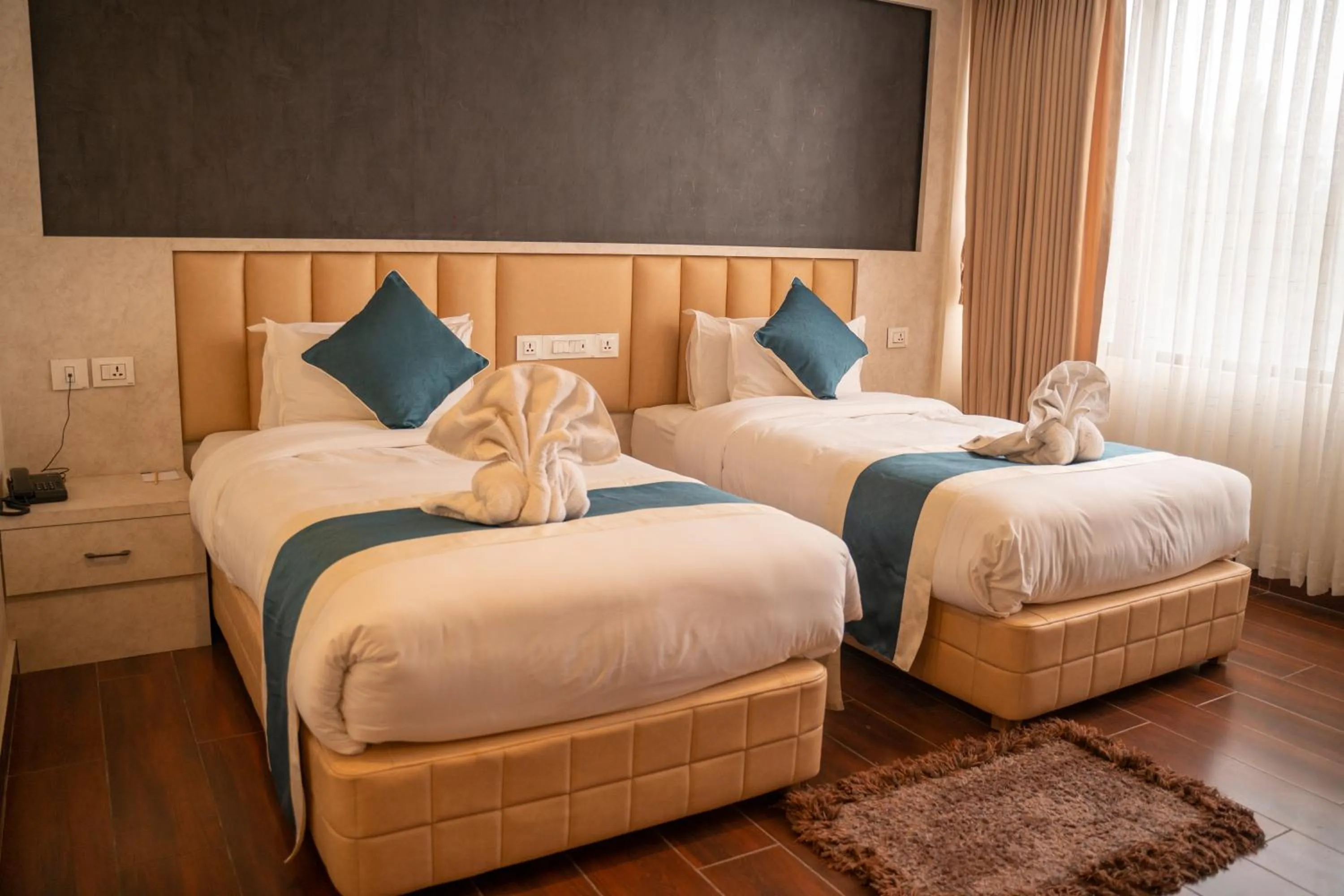 Bed in Hotel Black Diamond - Inside Airport