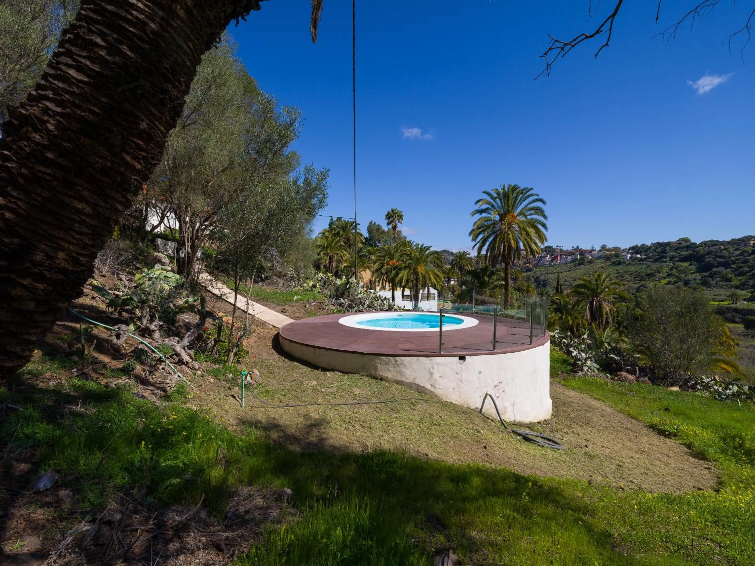 Pool view in Agroturismo Suites Hacienda los Olivos