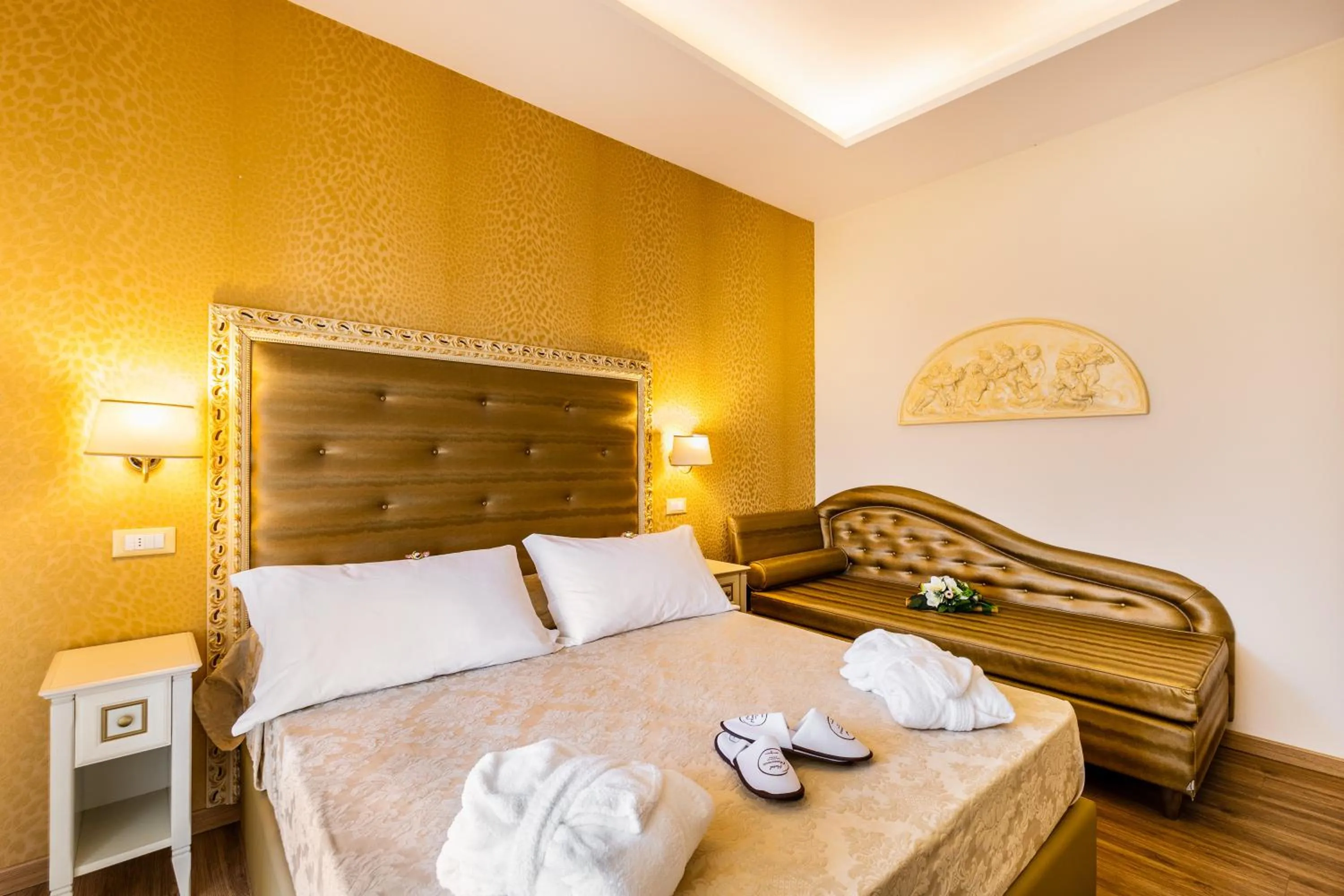 Bed in Hotel Mazzanti