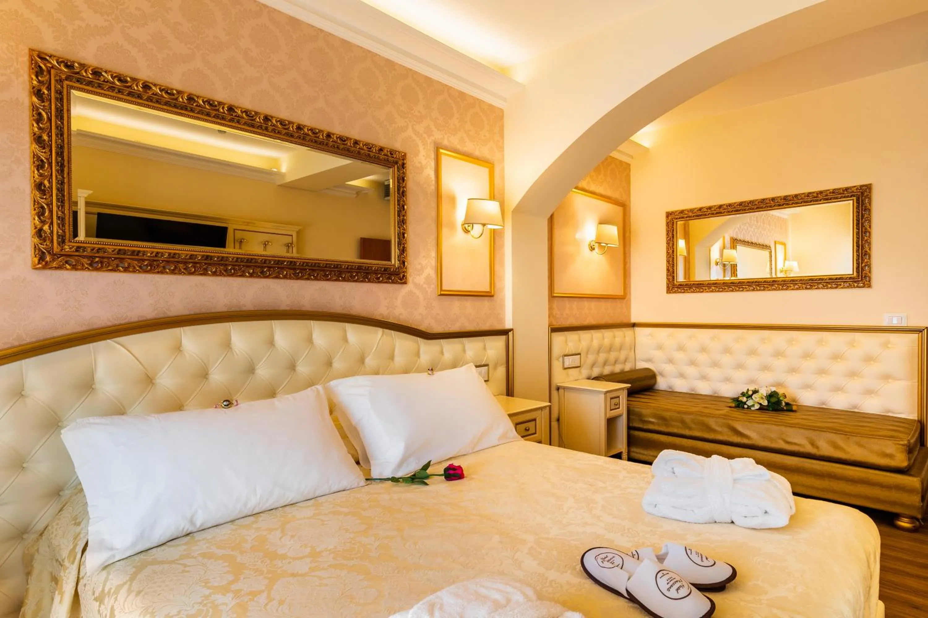 Bed in Hotel Mazzanti