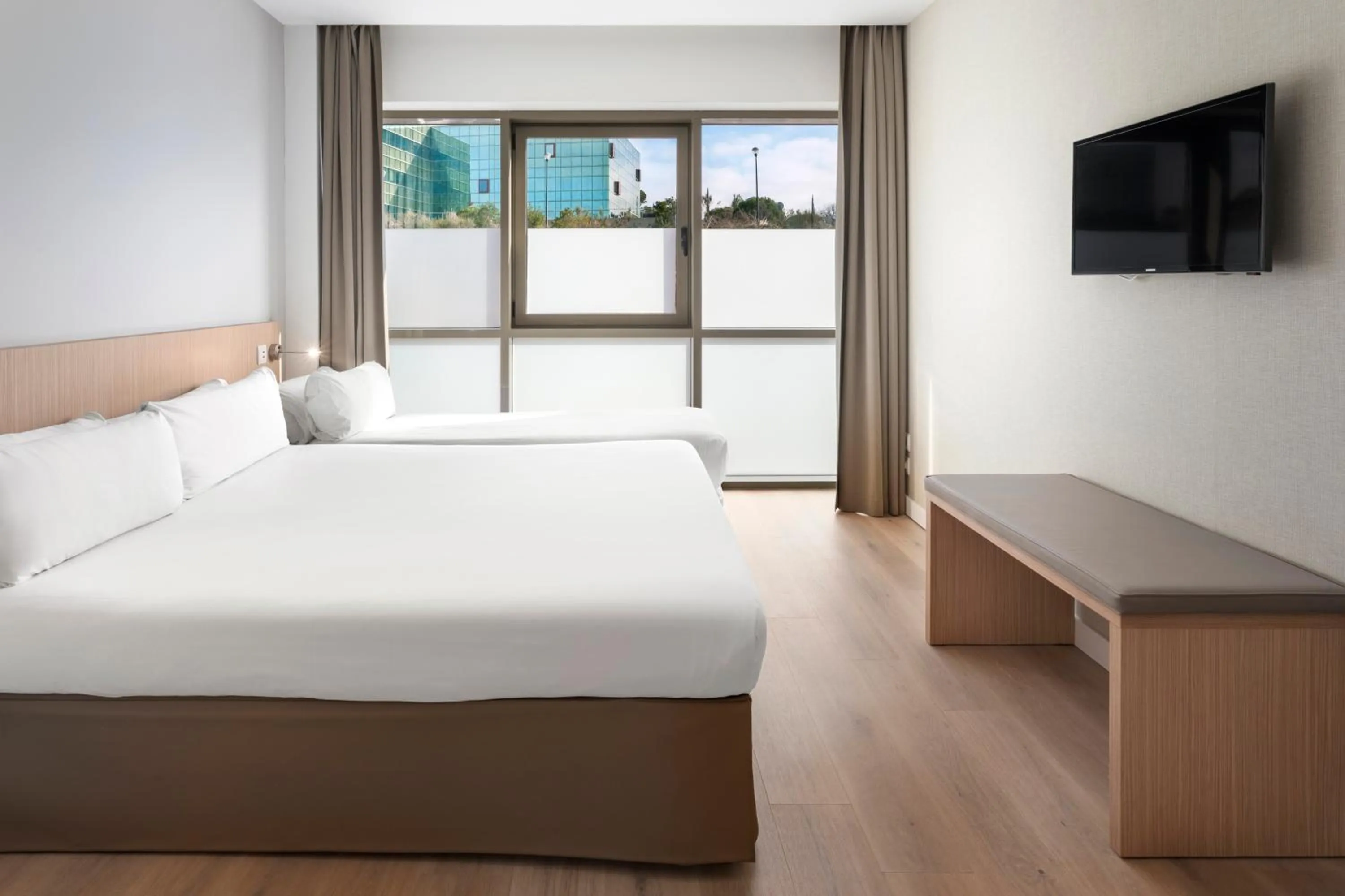 Bed in B&B HOTEL Barcelona Sant Cugat