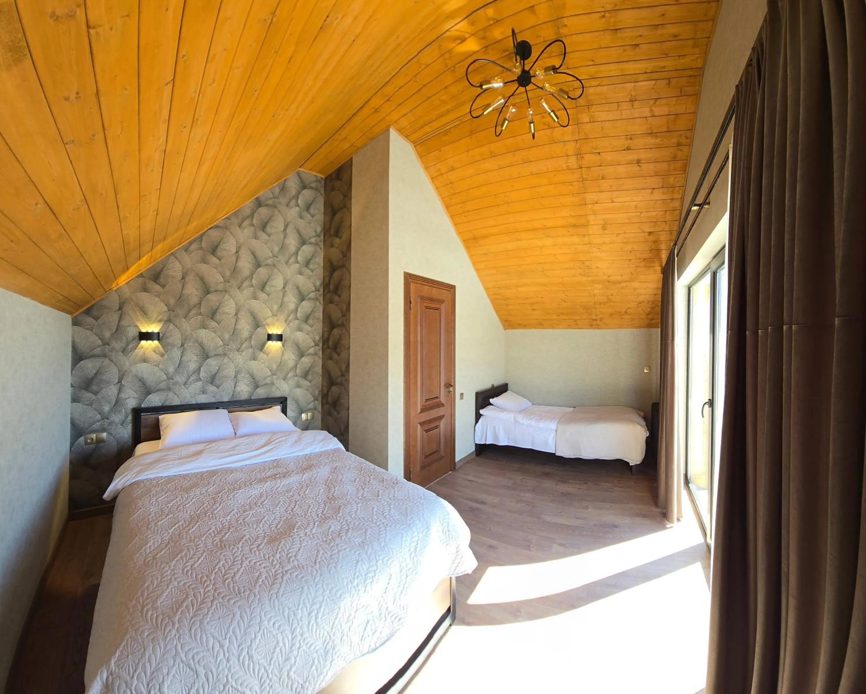 Bed in Kazbegi Folk Cottages