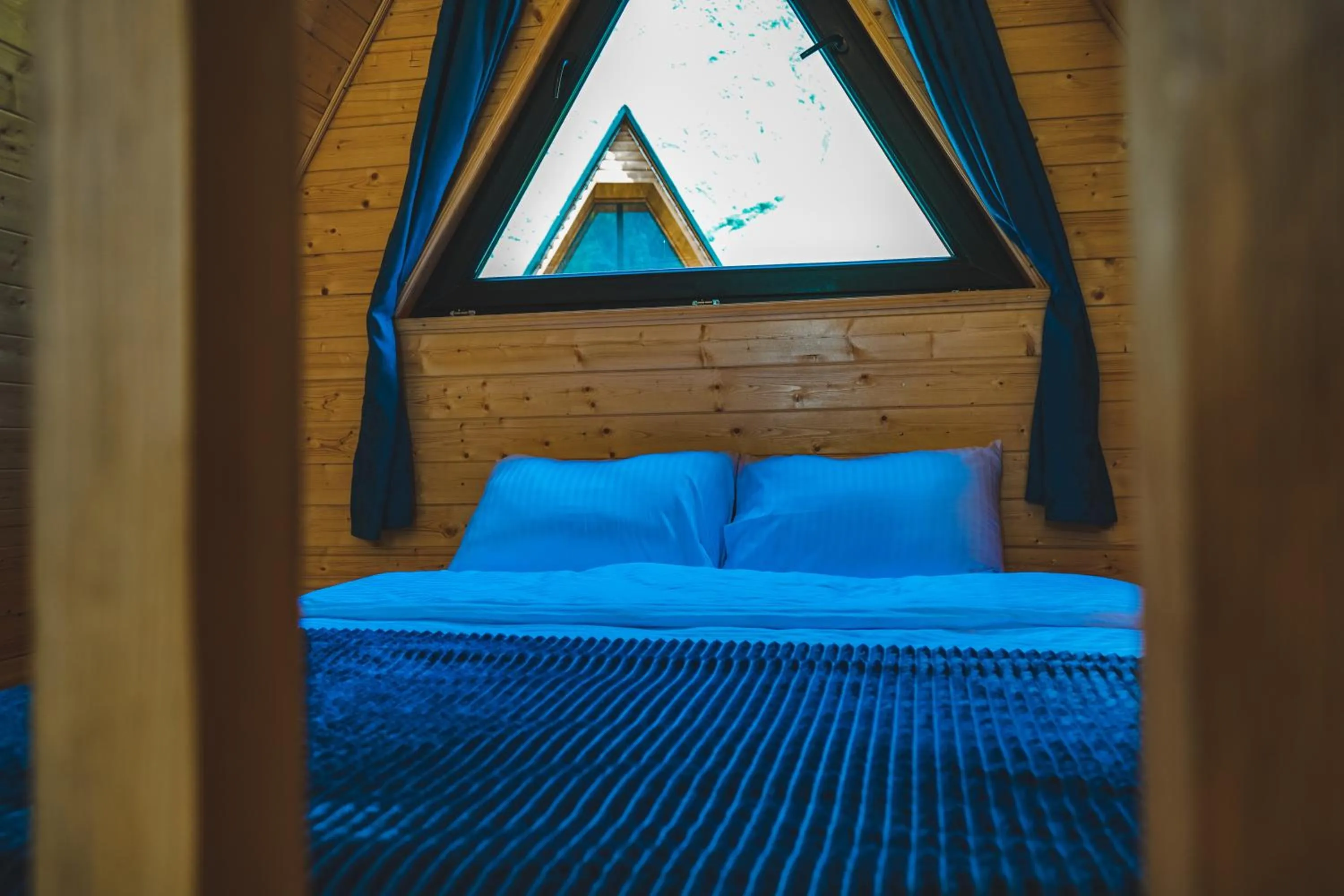 Bed in Kazbegi Folk Cottages