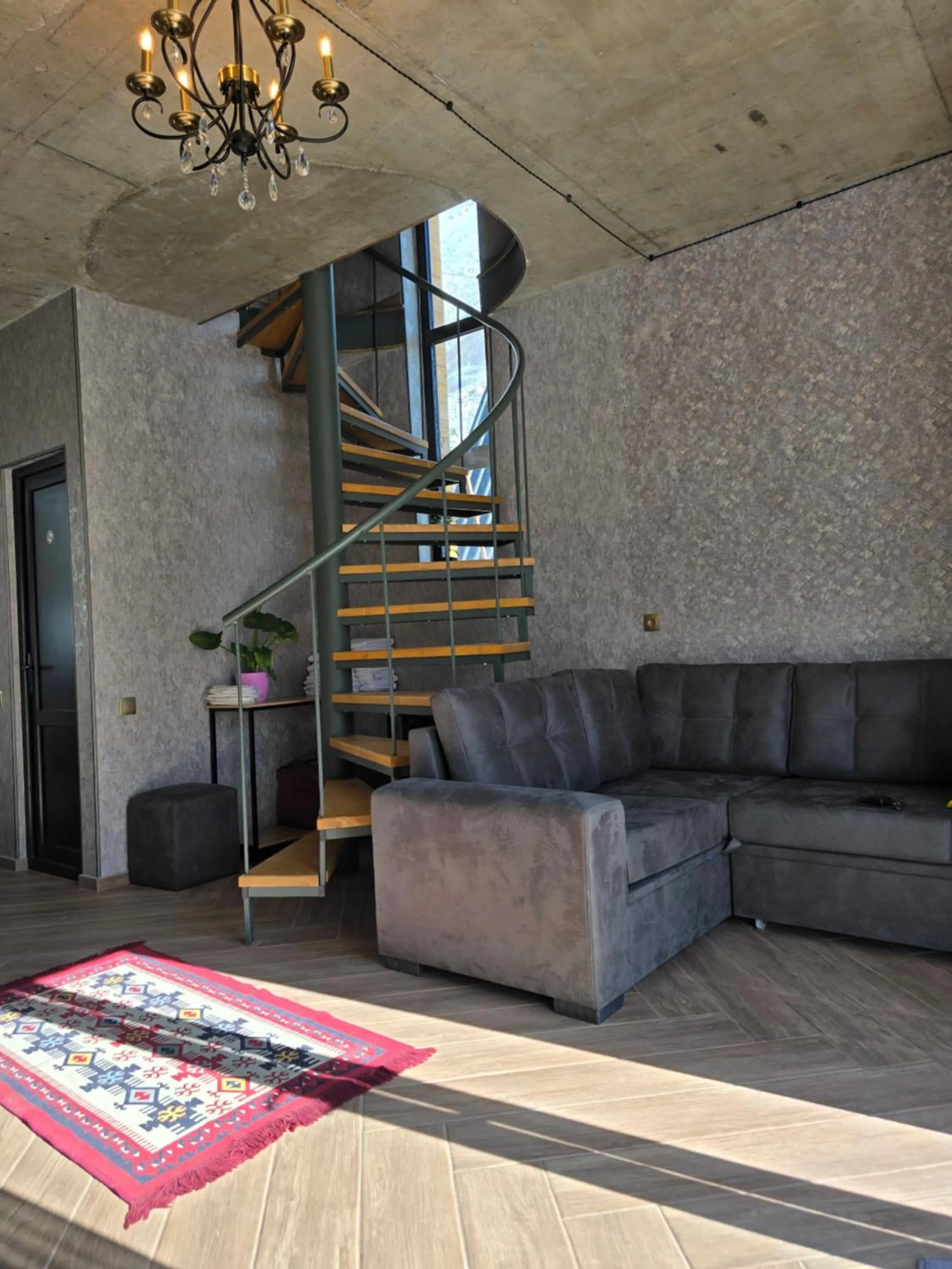Living room in Kazbegi Folk Cottages