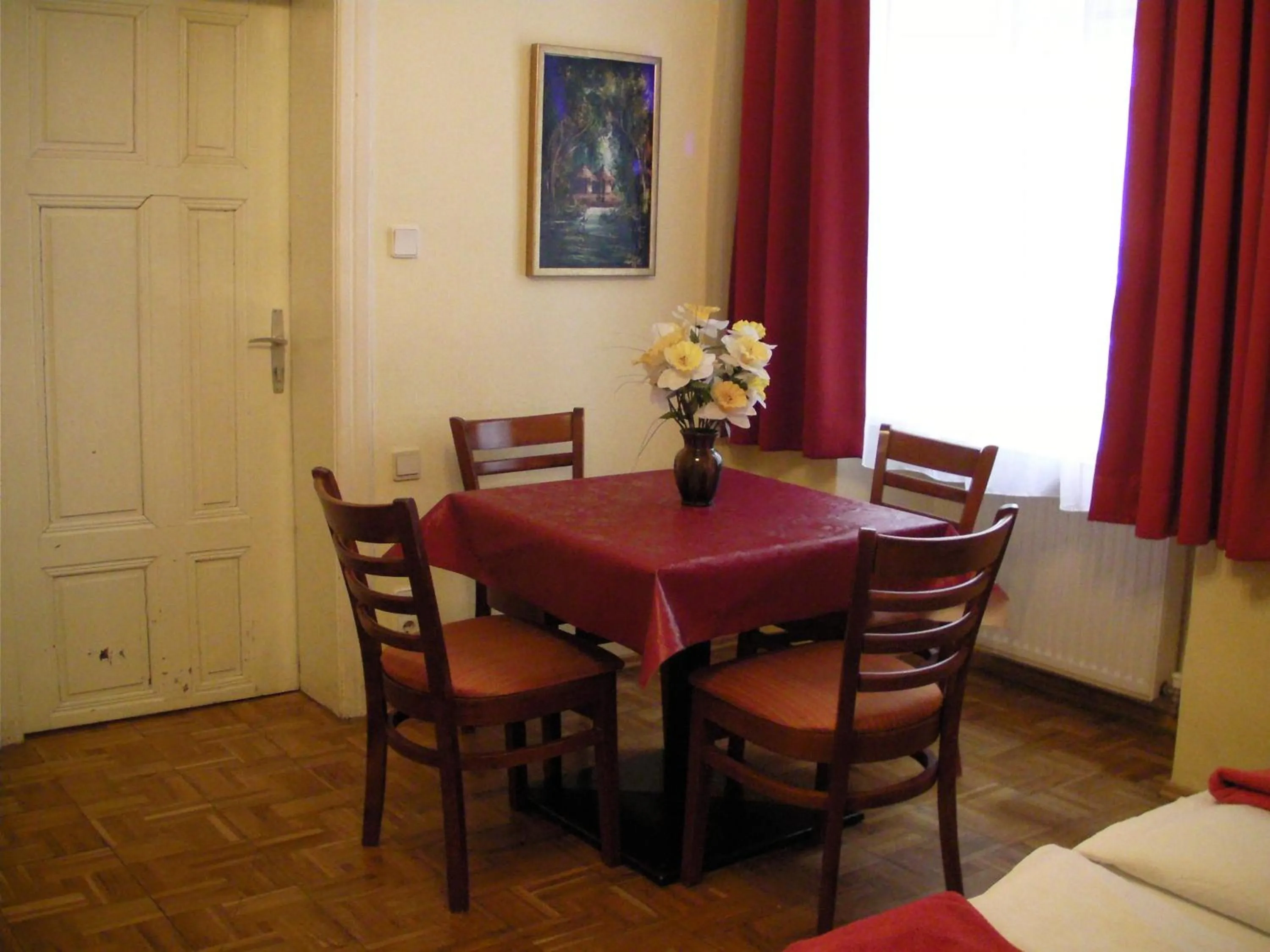 Dining area in HappyHostel